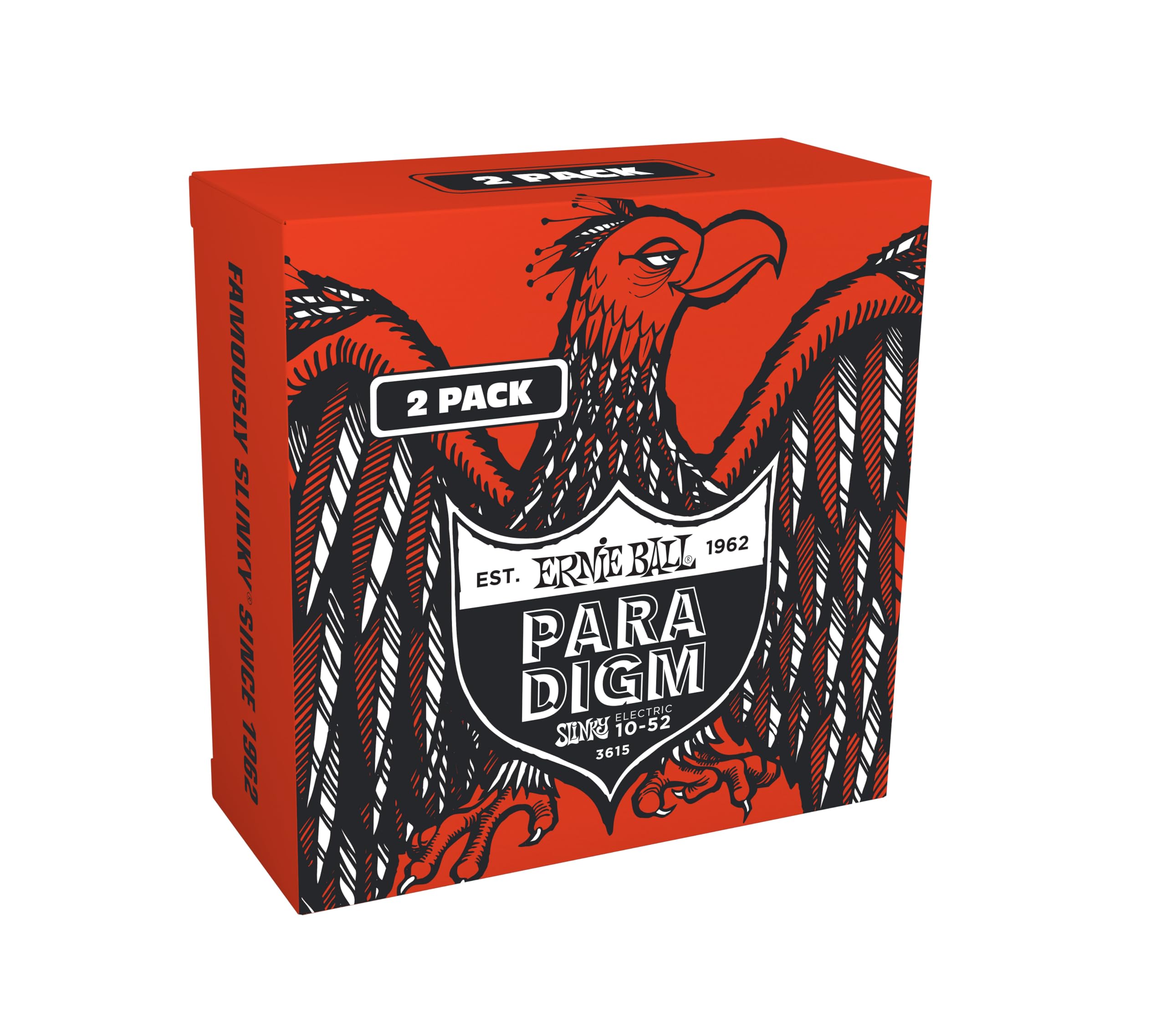 Ernie Ball Skinny Top Heavy Bottom Slinky Paradigm Electric Guitar Strings Amazon Exclusive 2 Pack 10-52 (P03615)