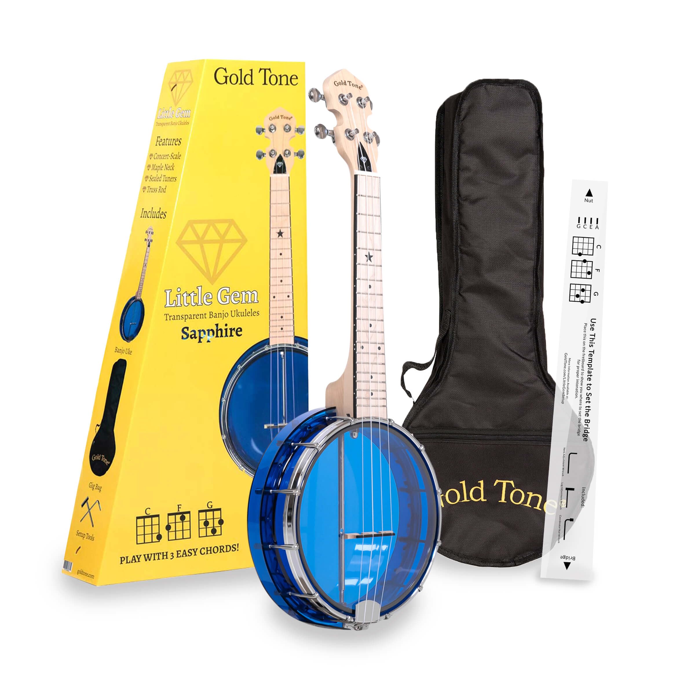 LITTLE GEM Banjo Uke - Sapphire