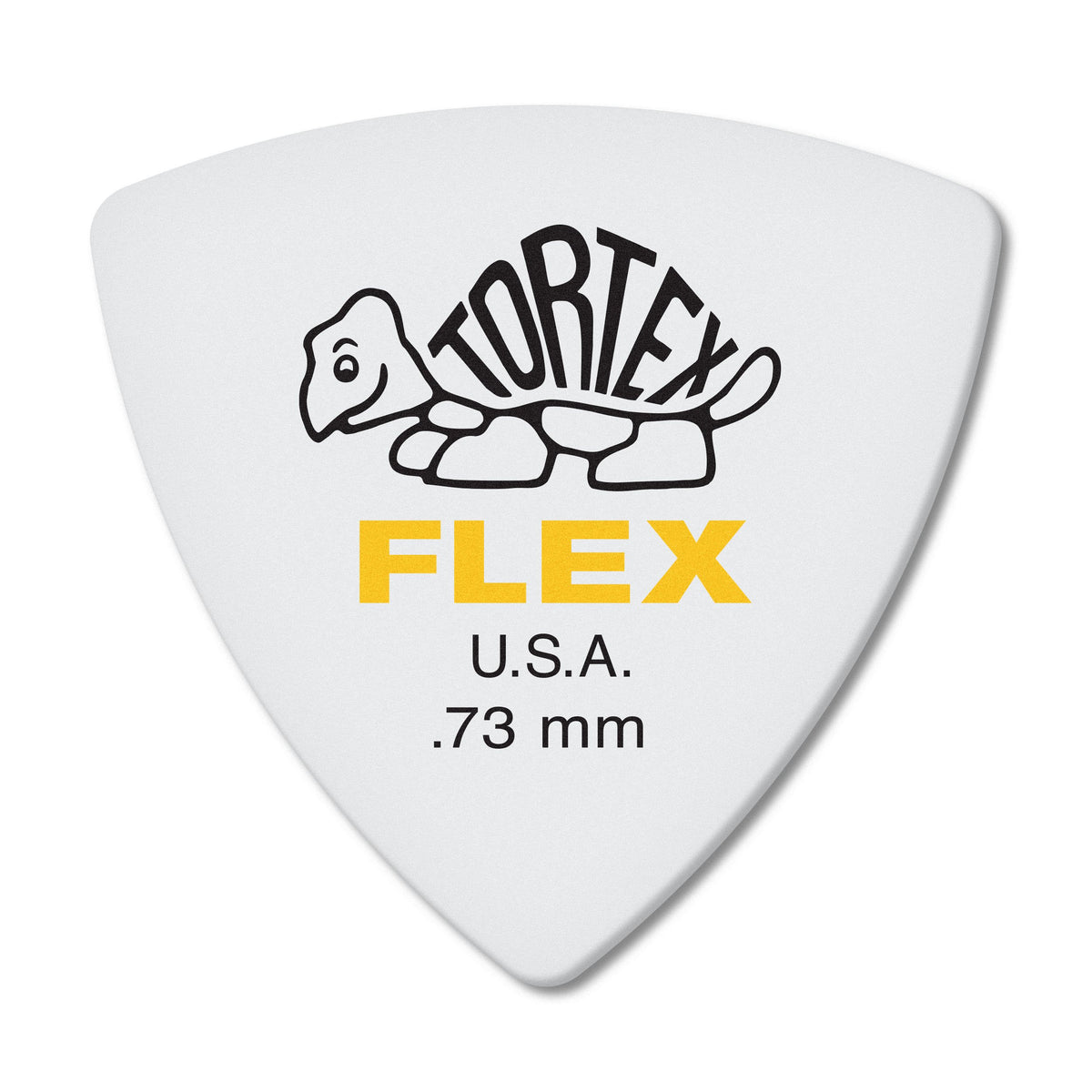 Jim Dunlop Dunlop Tortex Flex Triangle .73Mm Yellow Guitar Pick-72 Pack (456R.73)