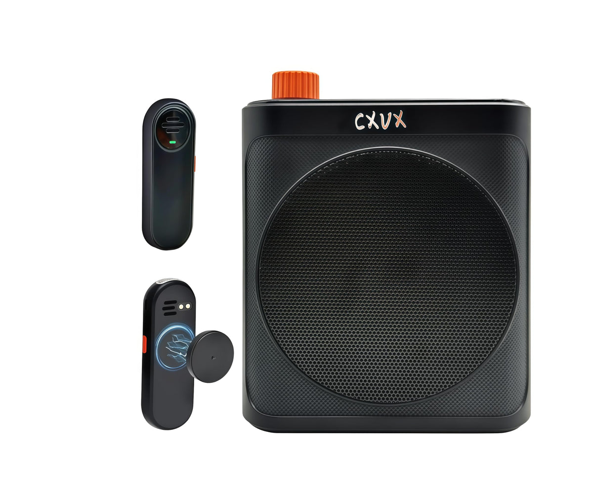Wireless Voice Amplifier With Wireless Lavalier Microphone,Portable Speaker With Dual Lavalier Lapel Clip Bluetooth Microphone F