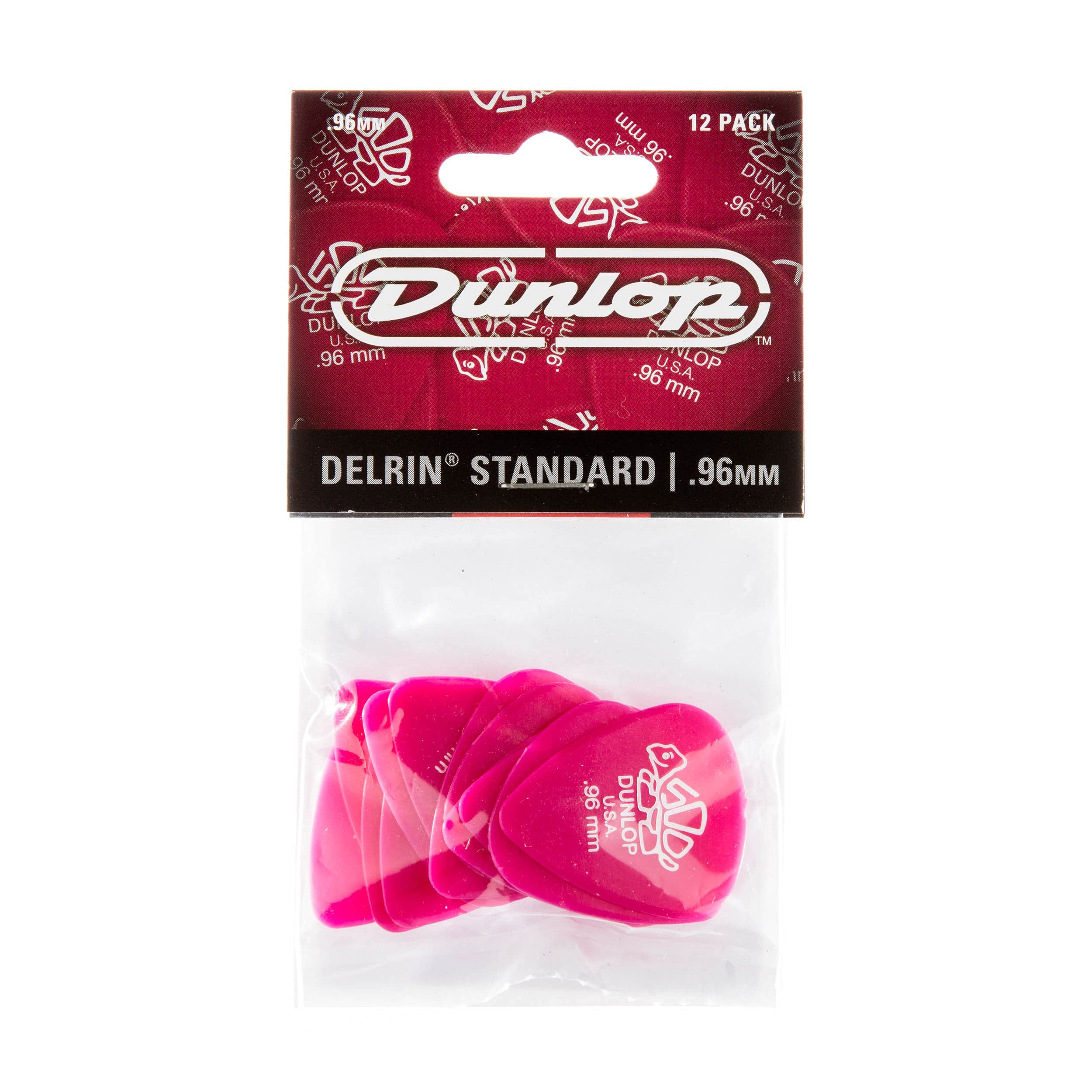 Dunlop 41P.96 Delrin, Dark Pink, .96mm, 12/Player's Pack