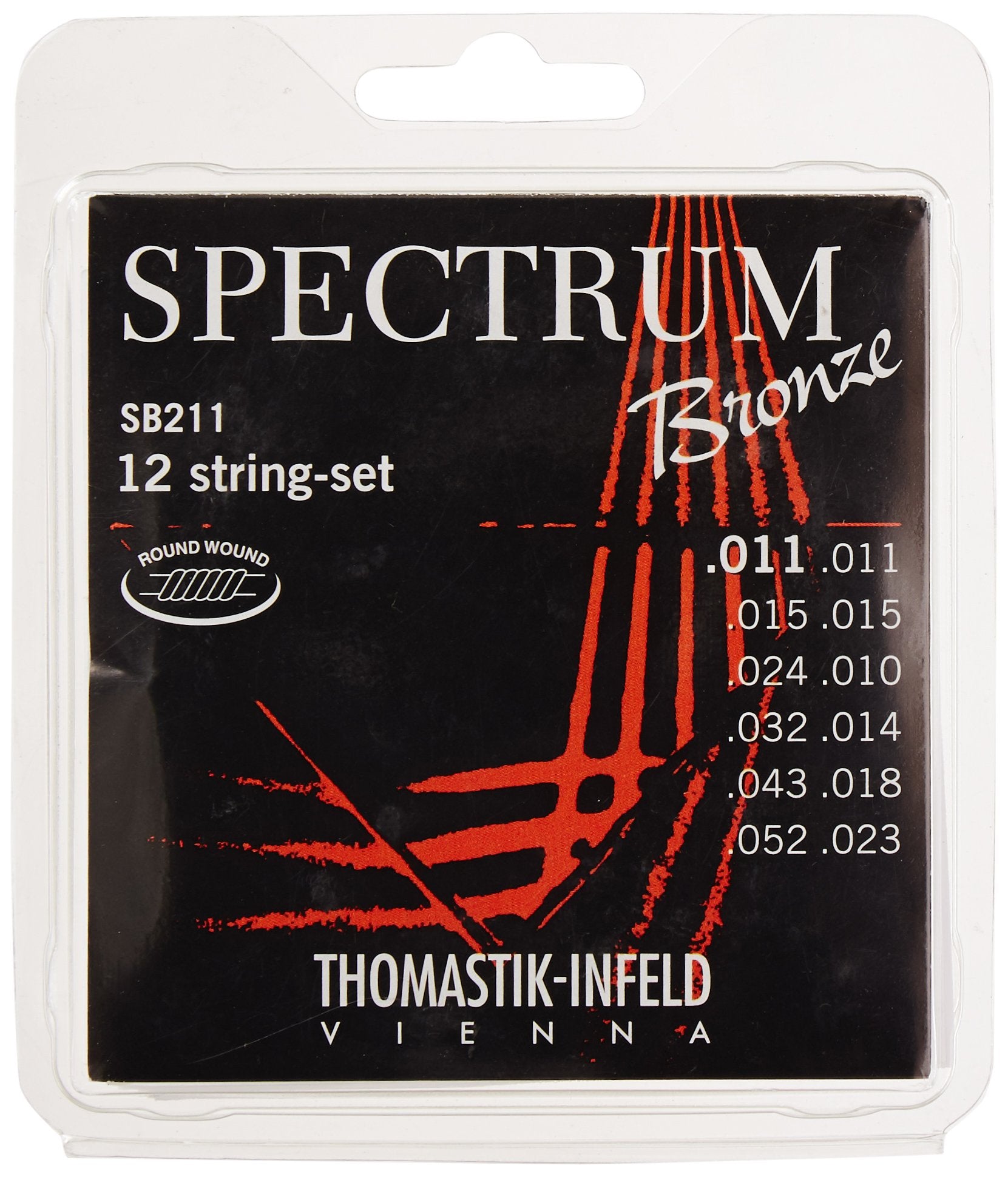 Thomastik Acoustic Guitar Strings Spectrum Bronze Series 12 String Set Sb210