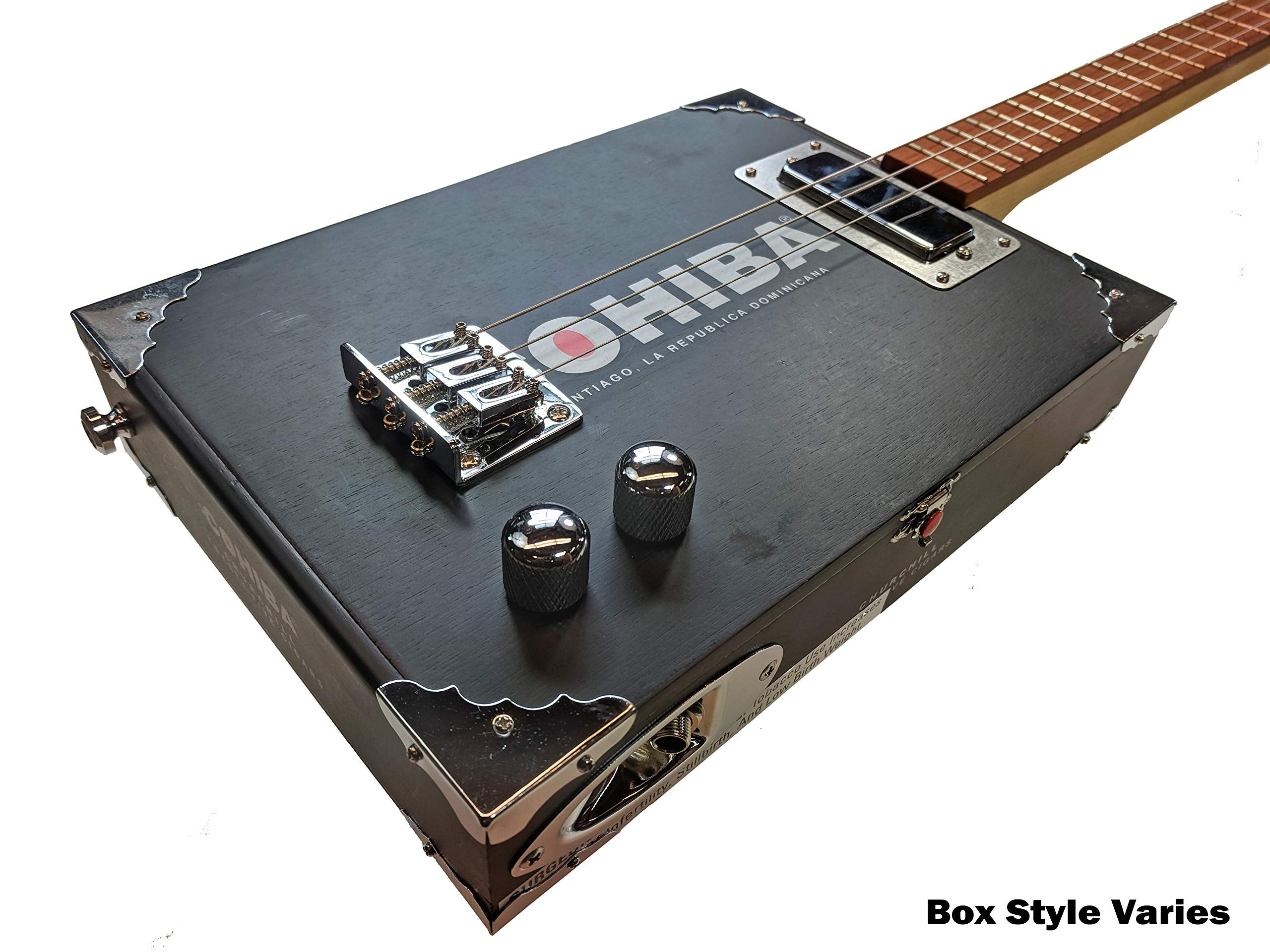 'The Chicago'' Premium Electric 3-String Cigar Box Guitar Kit