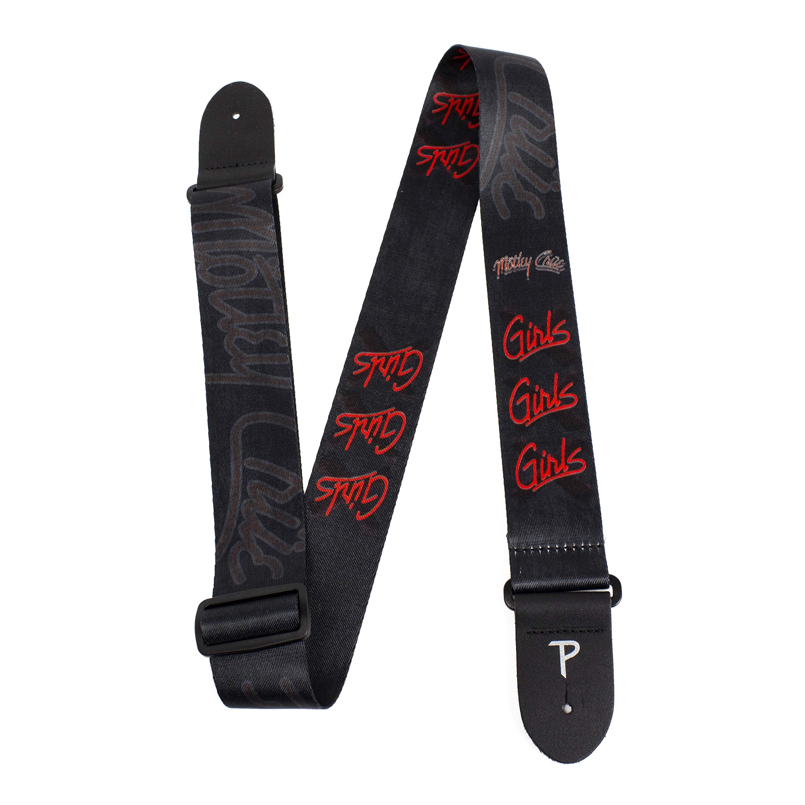 Perris Leathers Ltd. - Motley Crue Official Licensed Polyester Guitar Strap - Adjustable Guitar Strap from 39 to 58 for Electri