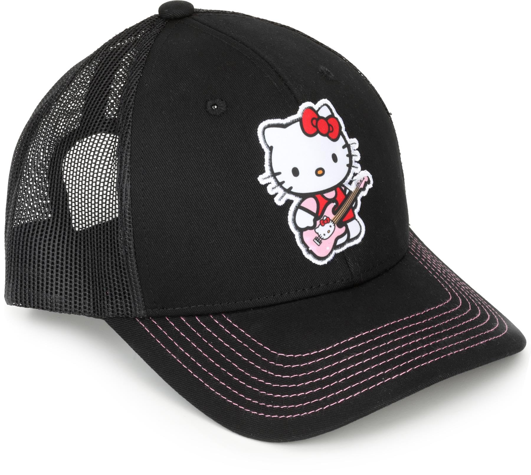 Fender Hello Kitty Logo Hat, Black, One Size Fits Most