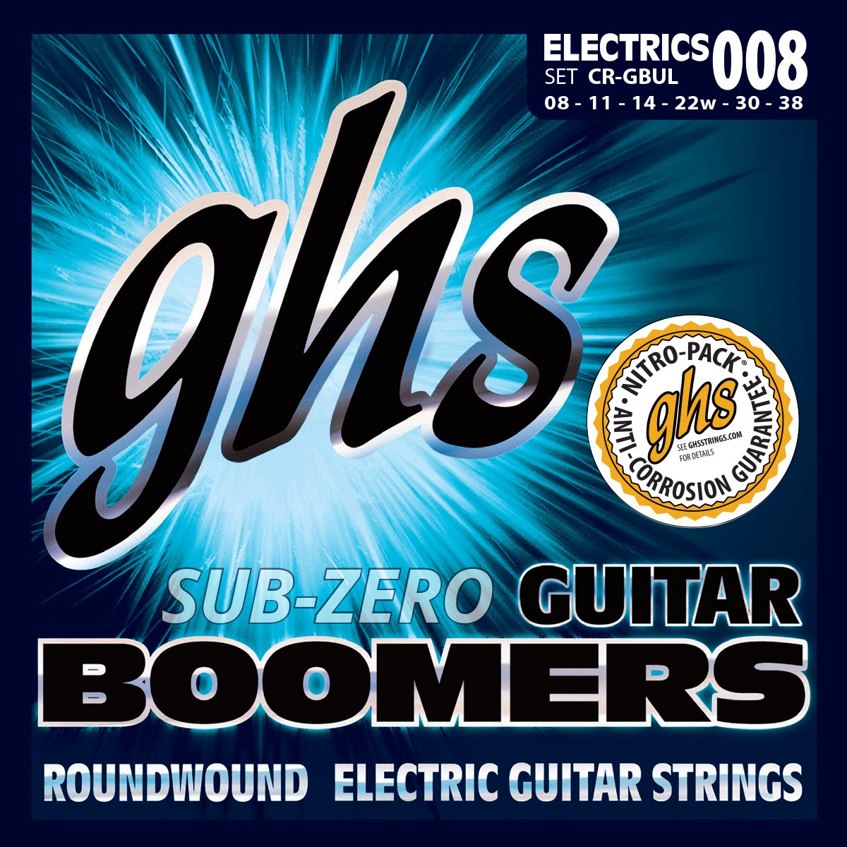 Ghs Strings Cr-Gbul Sub-Zero Boomers-Ultra Light 008-038