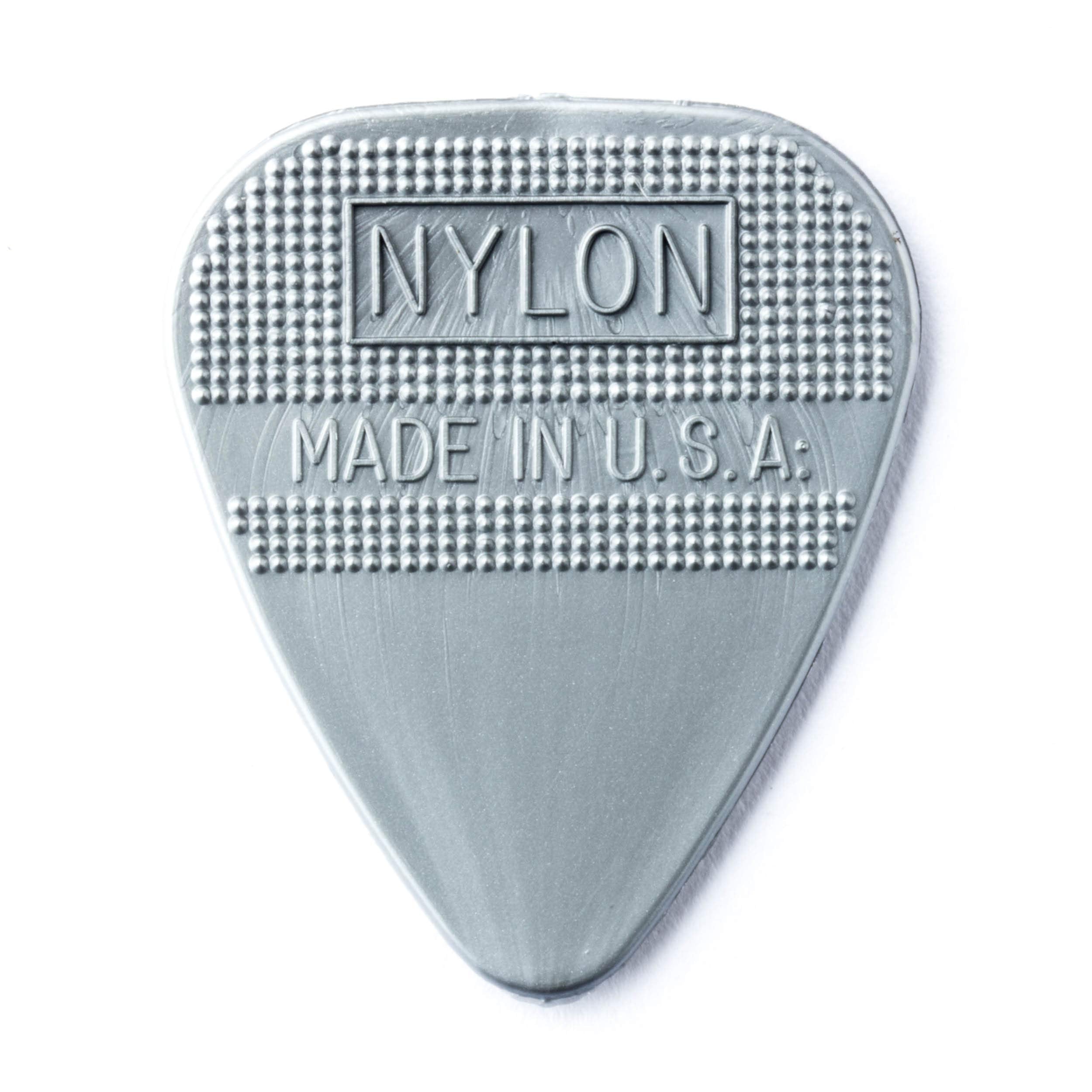 Herco HE211P Flex 75 Nylon Flat Picks, Silver, Heavy, 12/Player's Pack