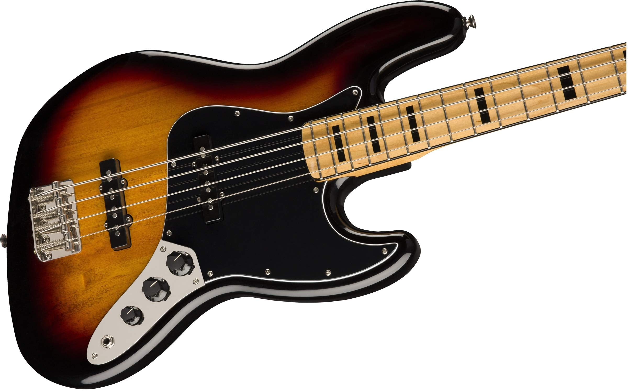 Squier Classic Vibe 70s Jazz Bass, 3-Color Sunburst, Maple Fingerboard