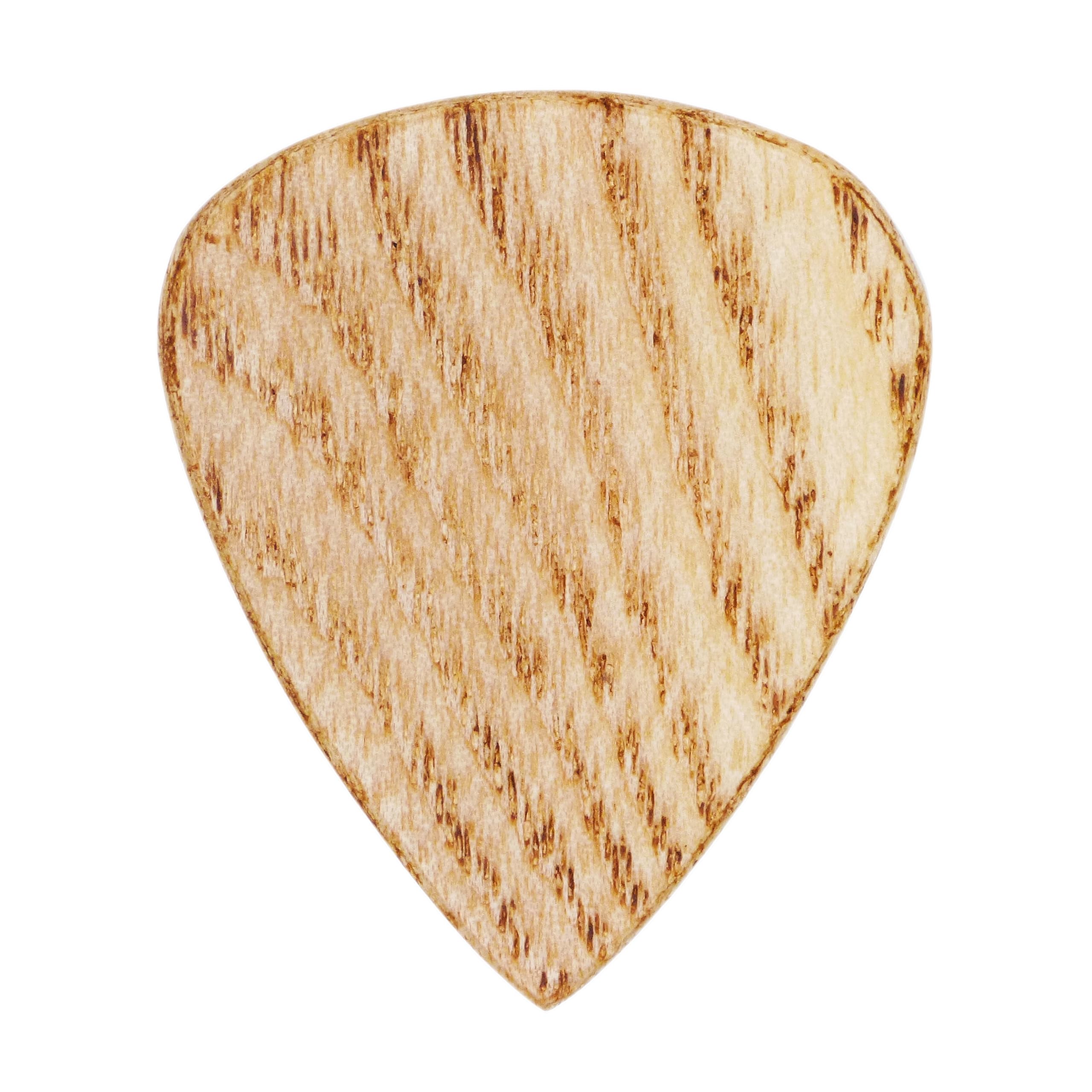 Ash Wood Guitar Or Bass Pick - 1.5 mm Heavy Gauge - 351 Shape - Natural Finish Handmade Specialty Exotic Plectrum - 6 Pack New