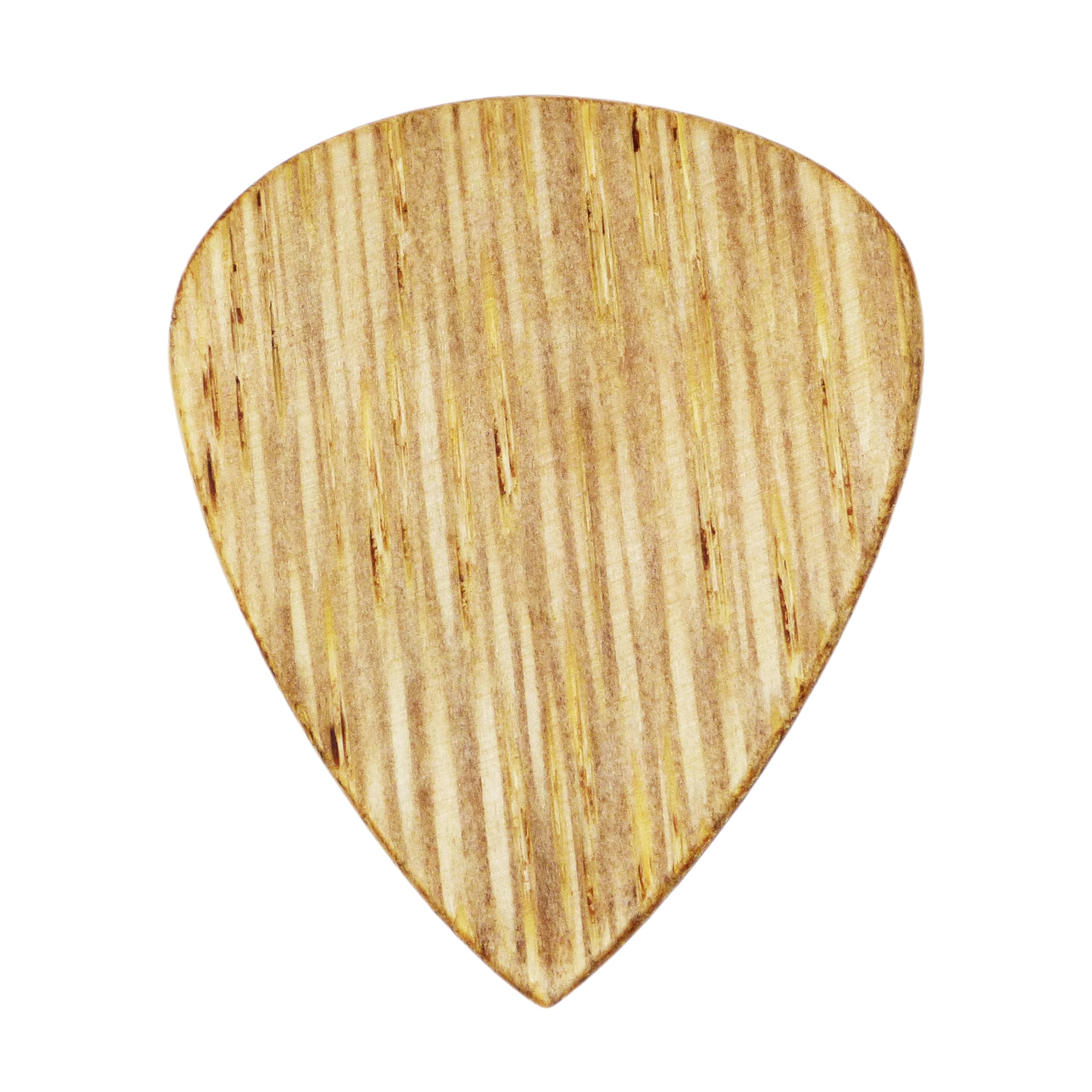 Bamboo Guitar Or Bass Pick - 1.5 Mm Heavy Gauge - 351 Shape - Natural Finish Handmade Specialty Exotic Plectrum - 6 Pack, Bamboo