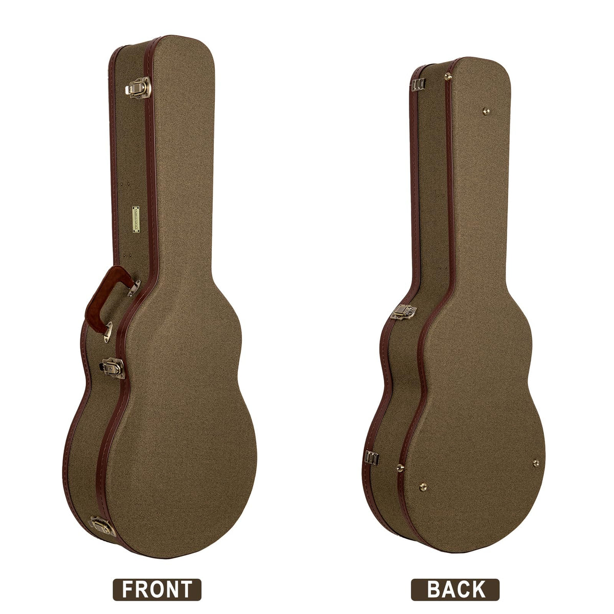 Crossrock Master Series 000 12-Fret Acoustic Guitar Case | Olive Green ...