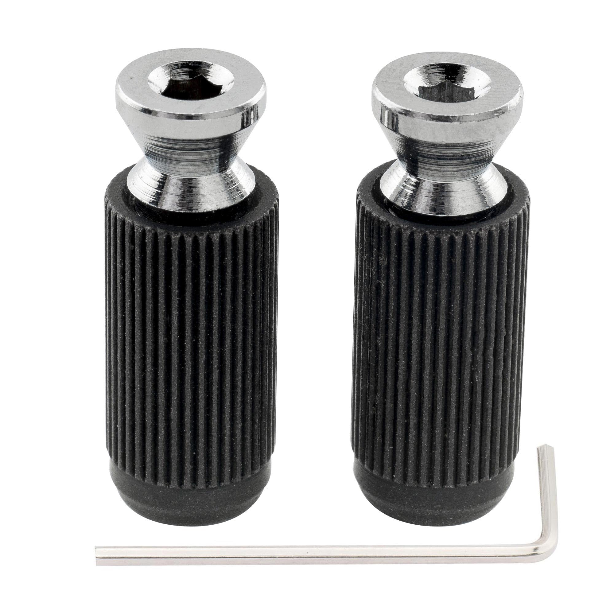 Musiclily Pro 10mm Bushing M7 Metric Post Studs for Electric Guitar Tremolo Bridge, Chrome (Set of 2)