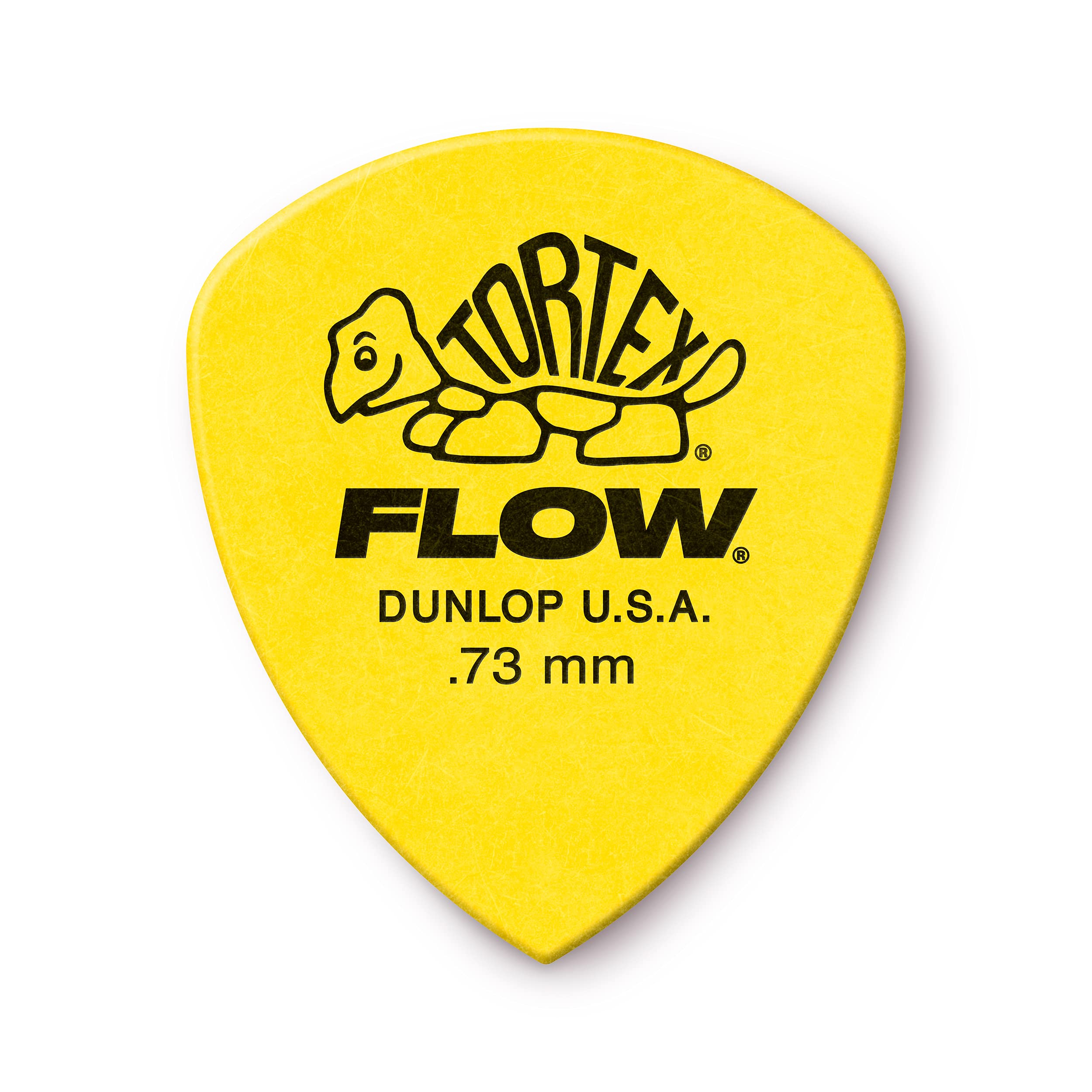 Jim Dunlop Tortex Flow Standard .73Mm Guitar Picks (558R.73), Yellow