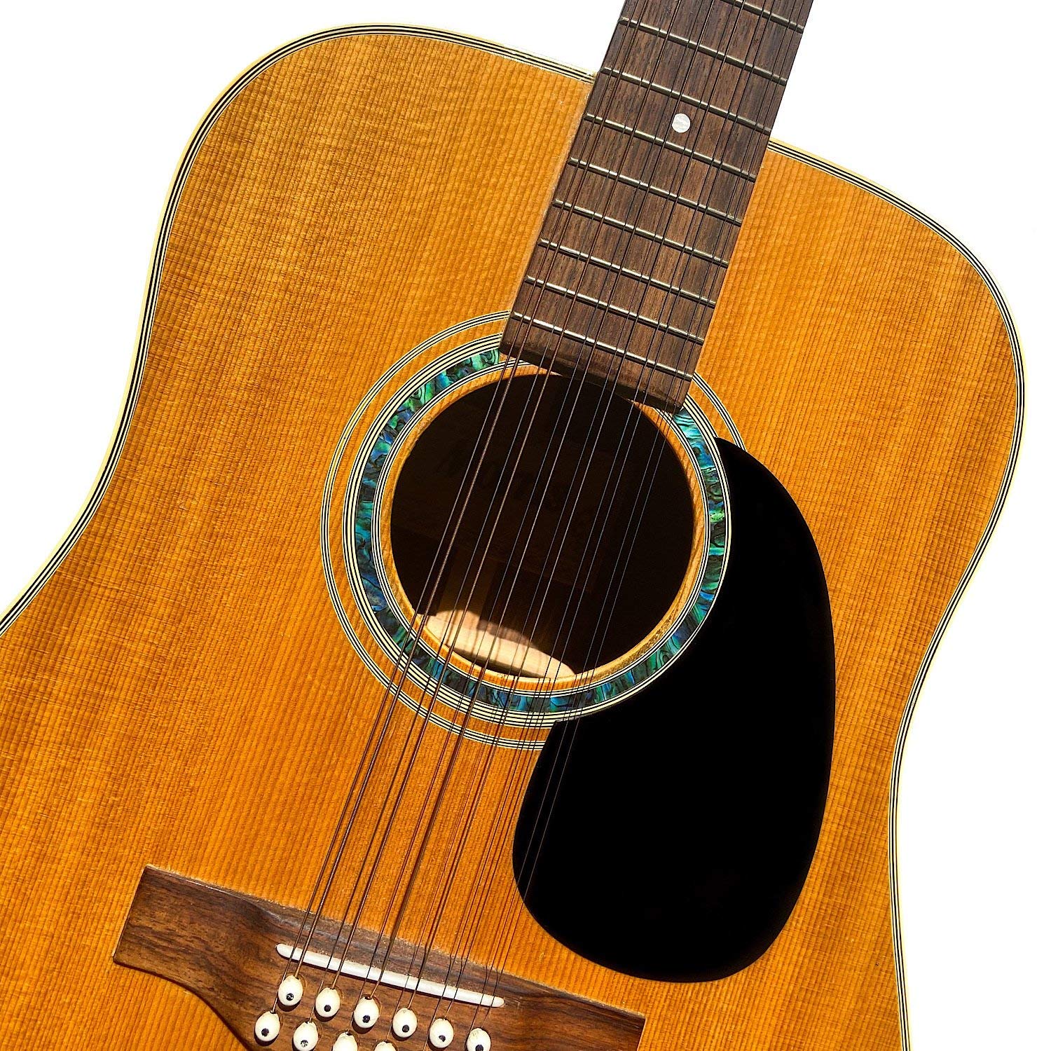 Inlay Stickers for Acoustic Guitars - Soundhole Rosette/Purfling - Stripe - Abalone Green