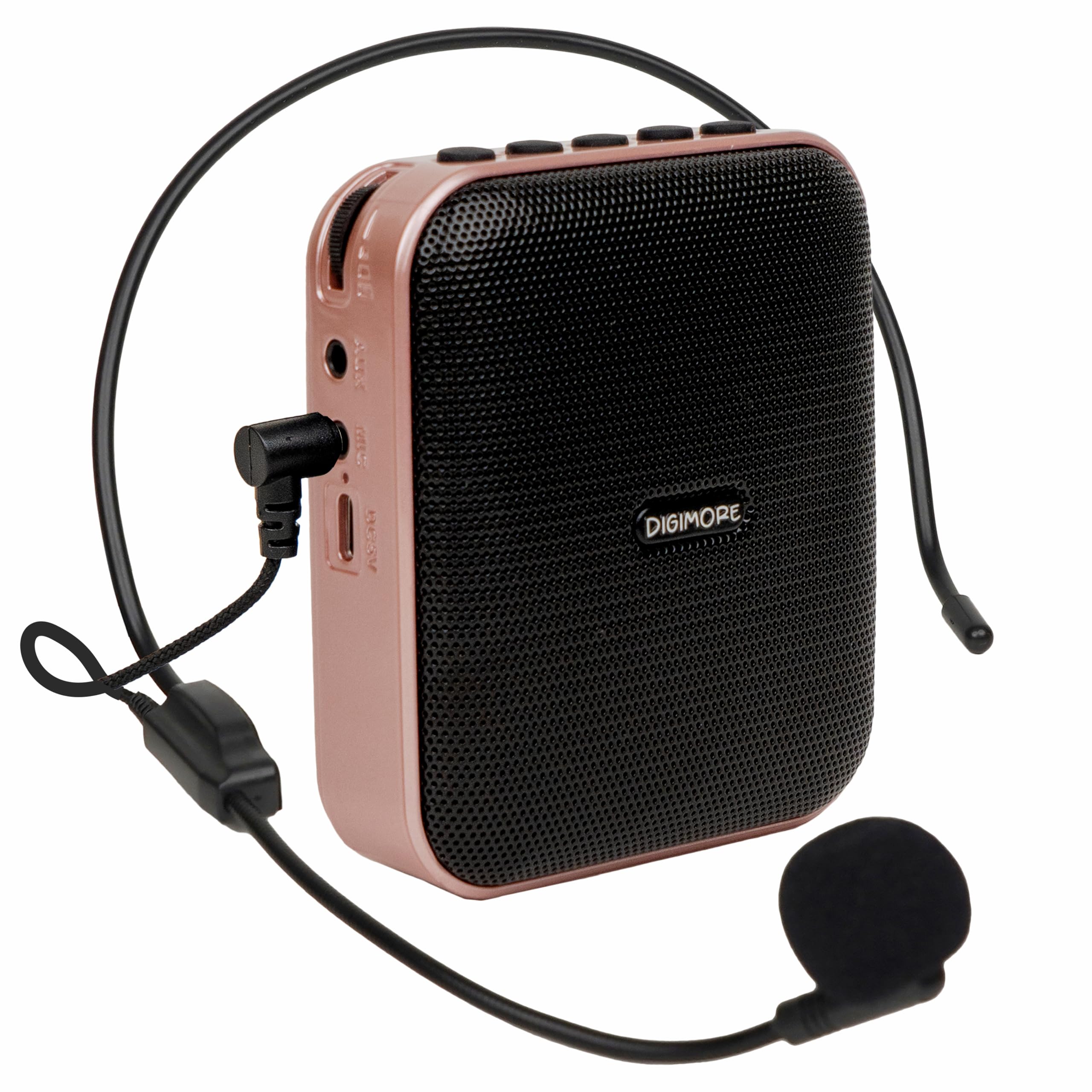 Digimore D-1210 Bluetooth Voice Amplifier For Teachers | 10H 2400Mah Battery Life, And Mp3 Support |10W Portable Pa System With 