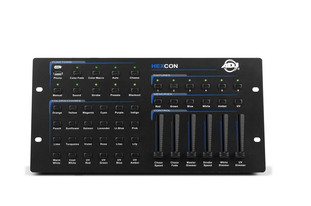 ADJ Products HEXCON HEX SERIE DMX controller, 6 CHNL – Emusicmart