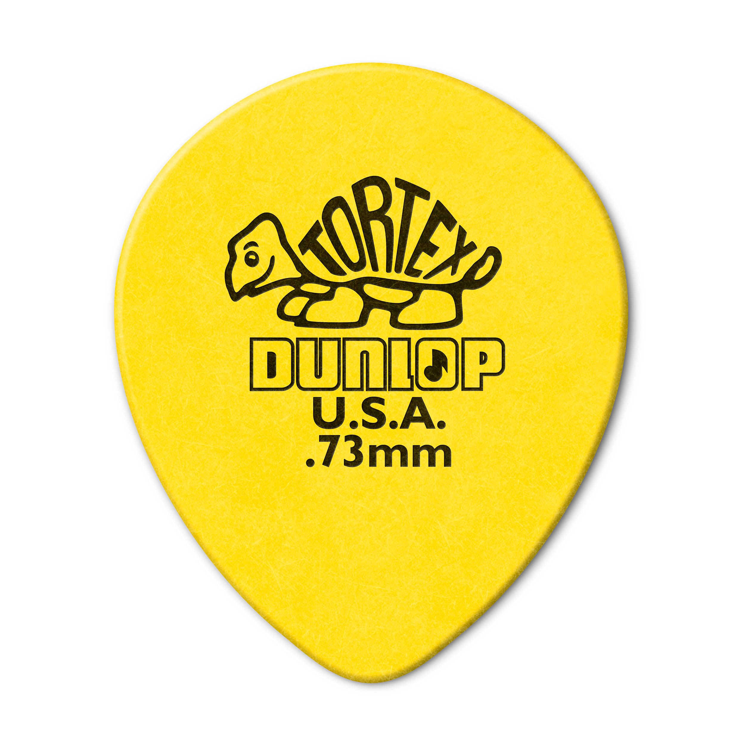 Dunlop 413R.73 Tear Drop, Yellow, .73Mm, 72/Bag