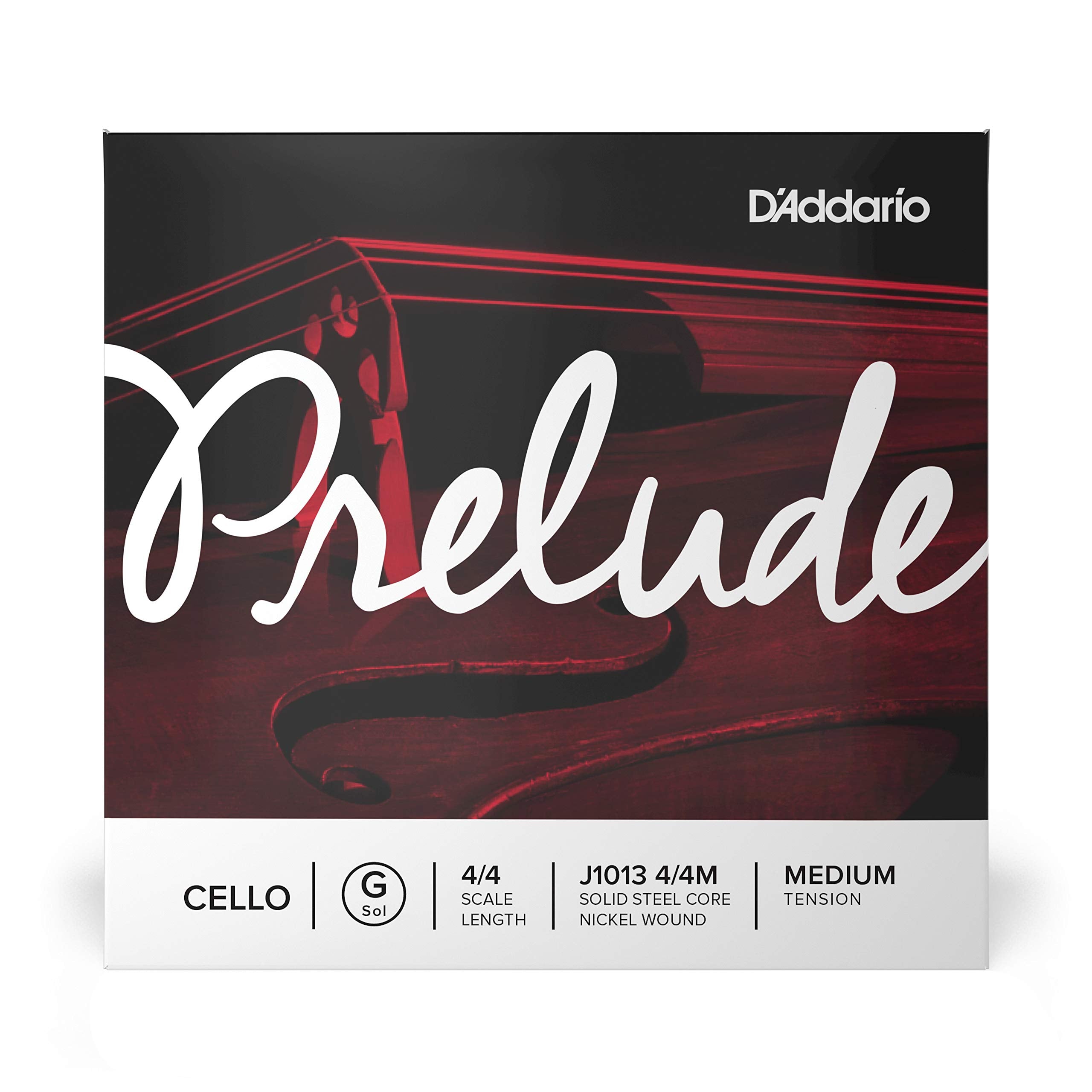 DAddario Prelude Cello Single G String, 4/4 Scale, Medium Tension