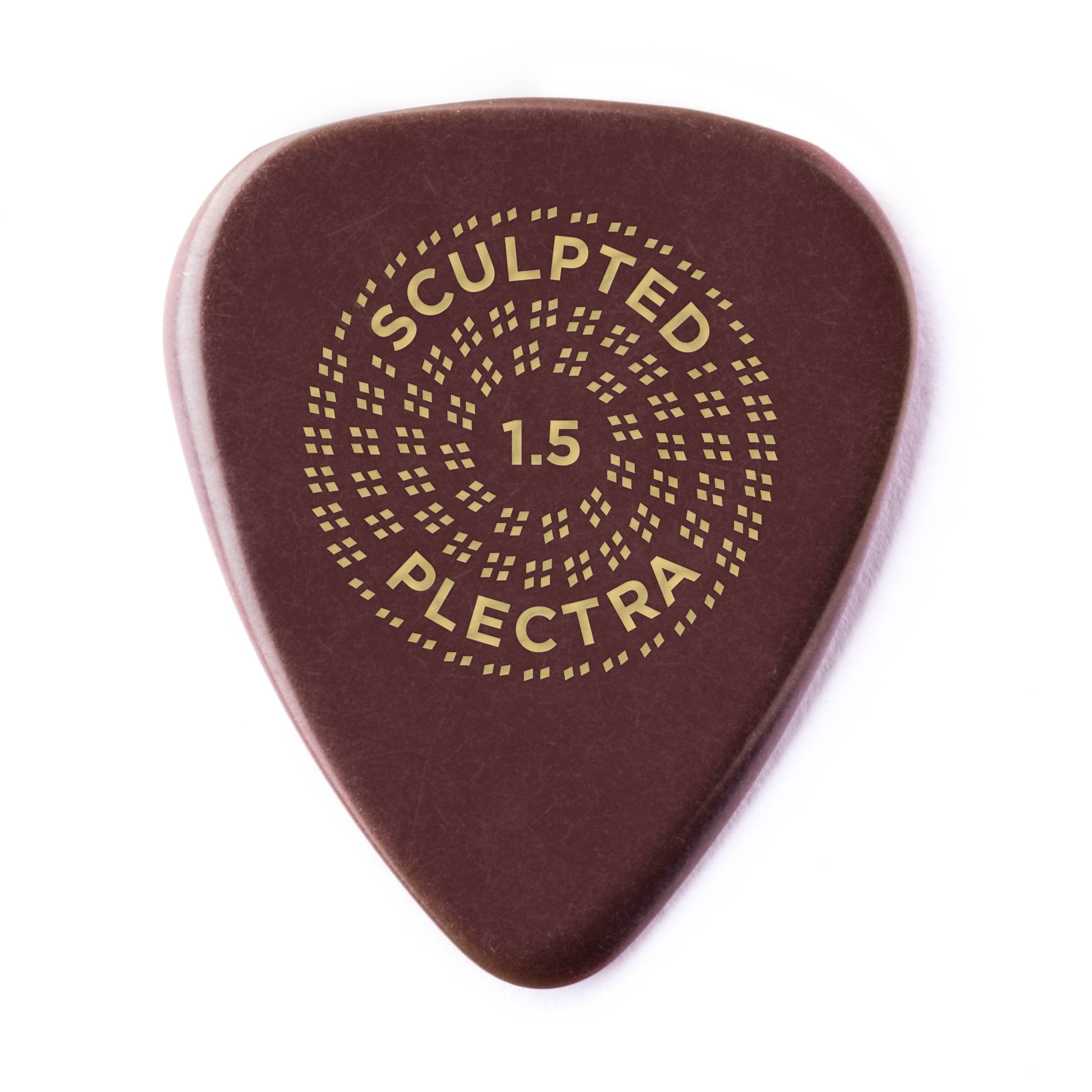 Jim Dunlop 1.5mm Sculpted Plectra (Smooth) - 3 Pack Primetone Standard Pick (511P15)
