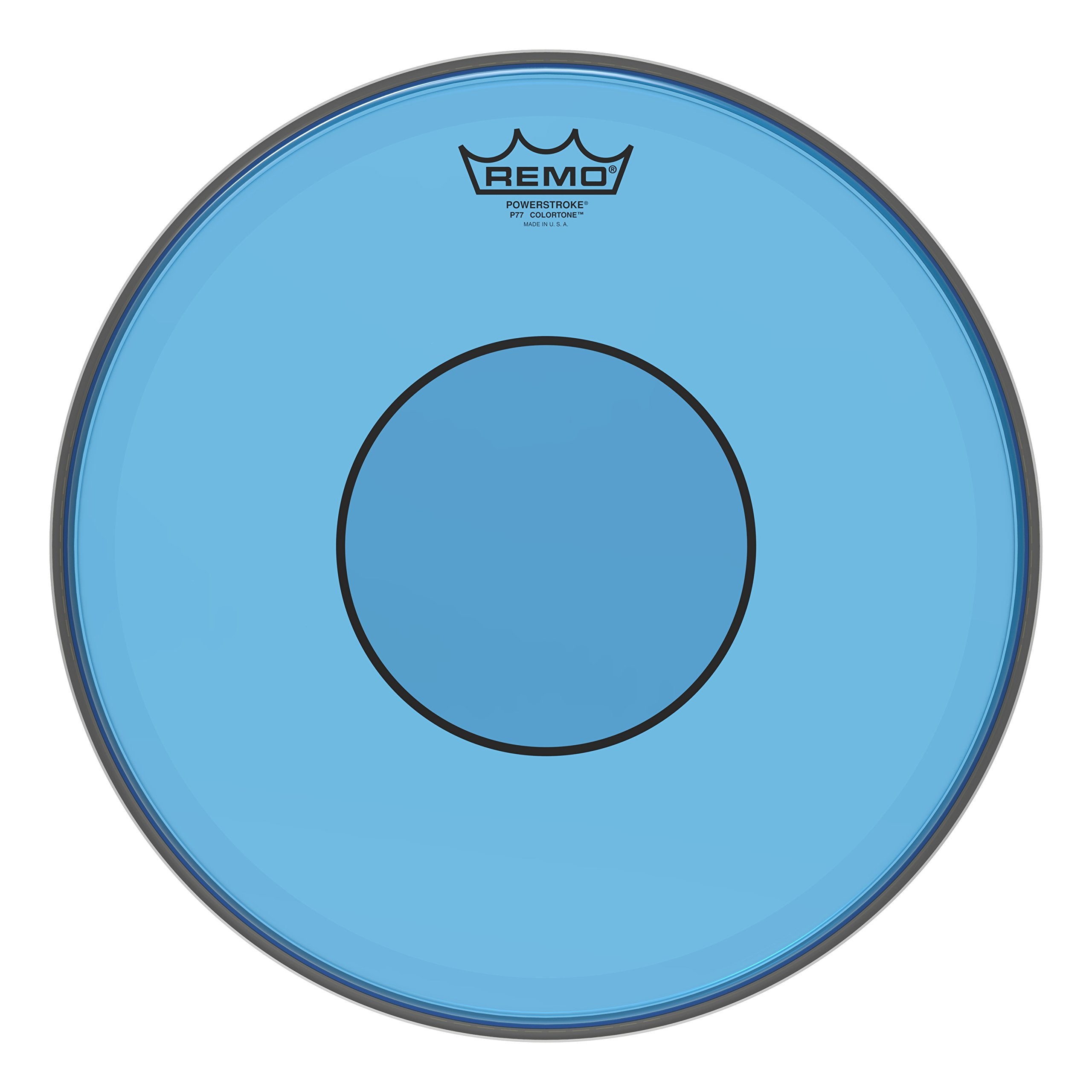 Remo Powerstroke 77 Colortone Blue Drumhead, 14
