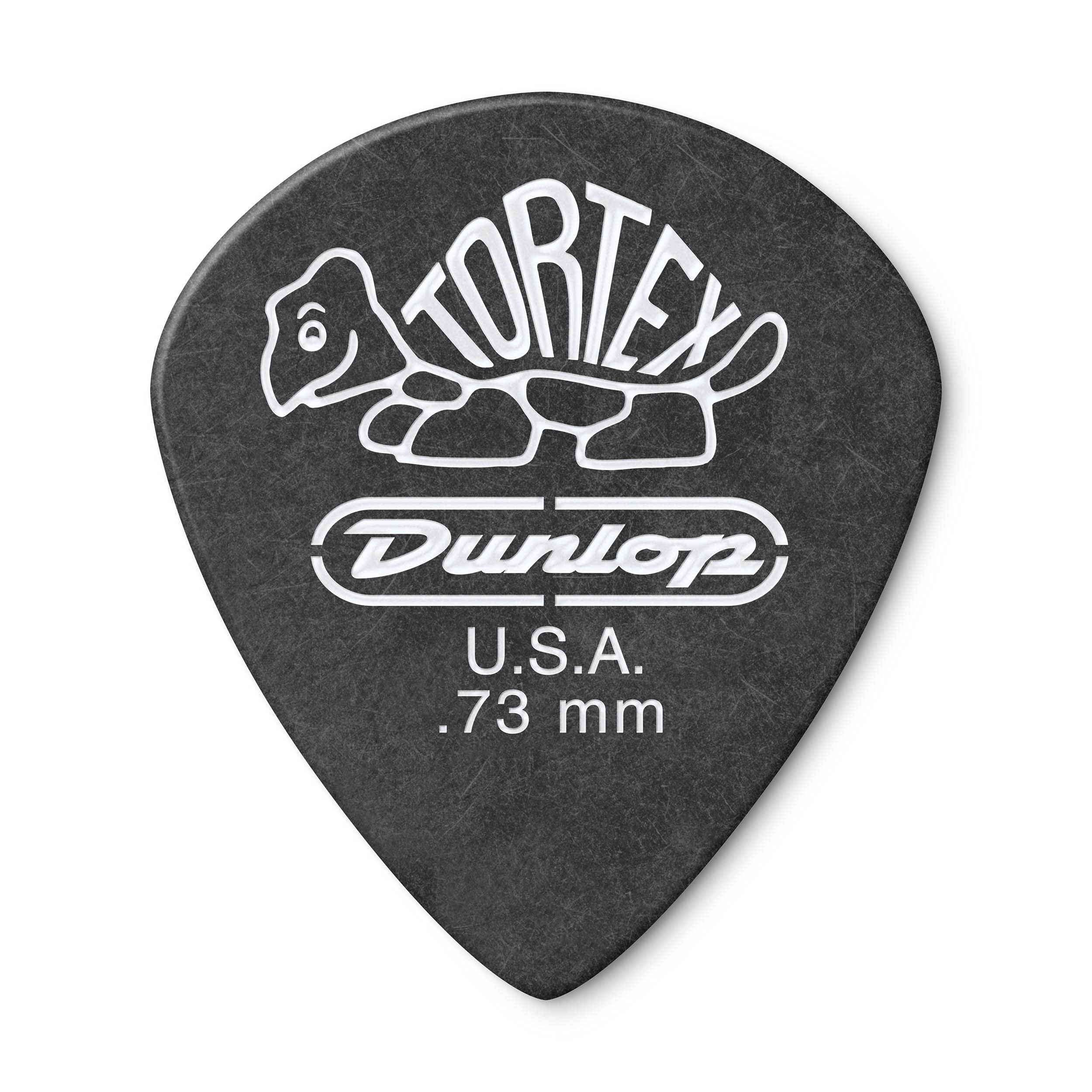 Dunlop 482P.73 Tortex Pitch Black Jazz Iii, .73Mm, 12/Player'S Pack