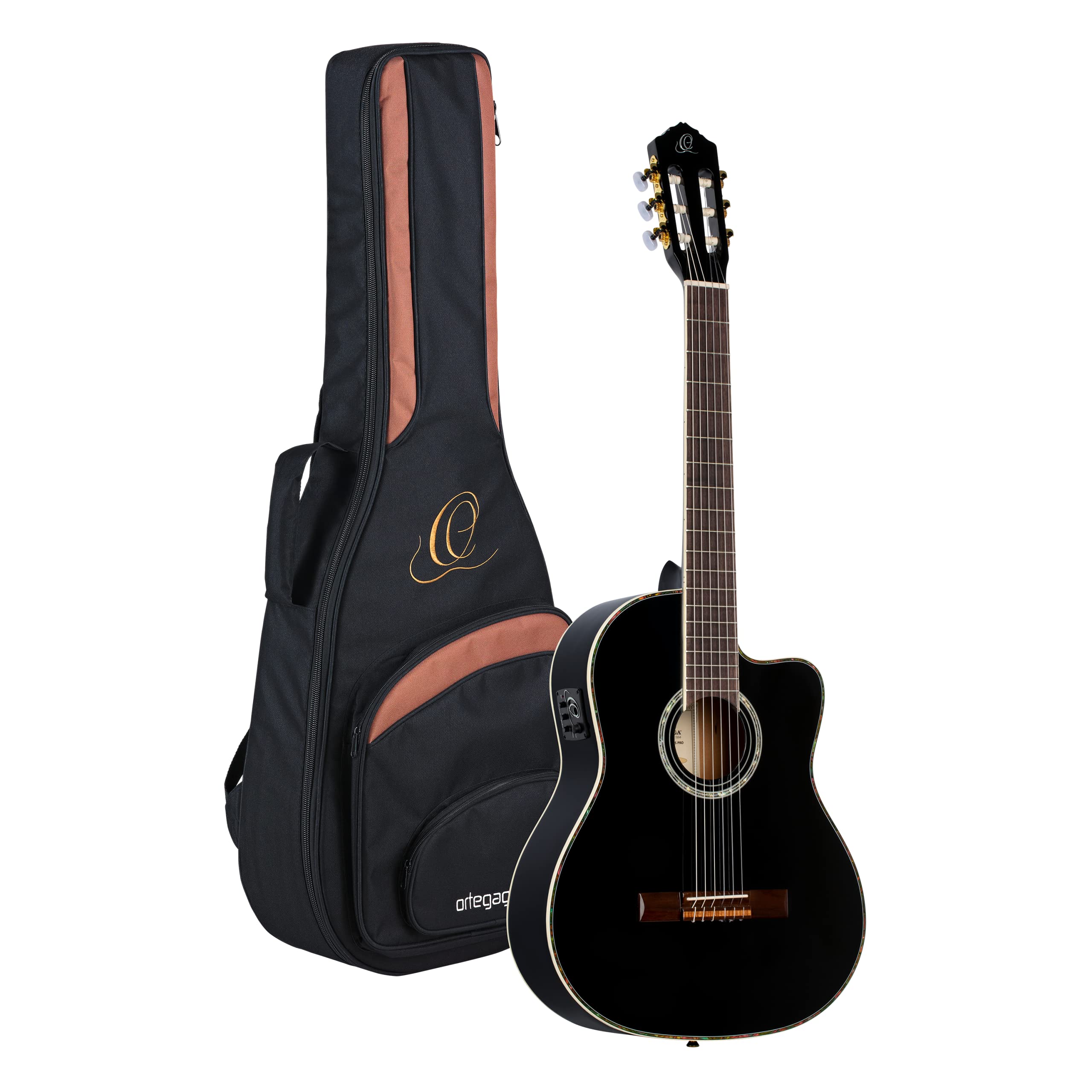 Family Series Pro Solid Top Acoustic-Electric Nylon Classical Guitar with Bag