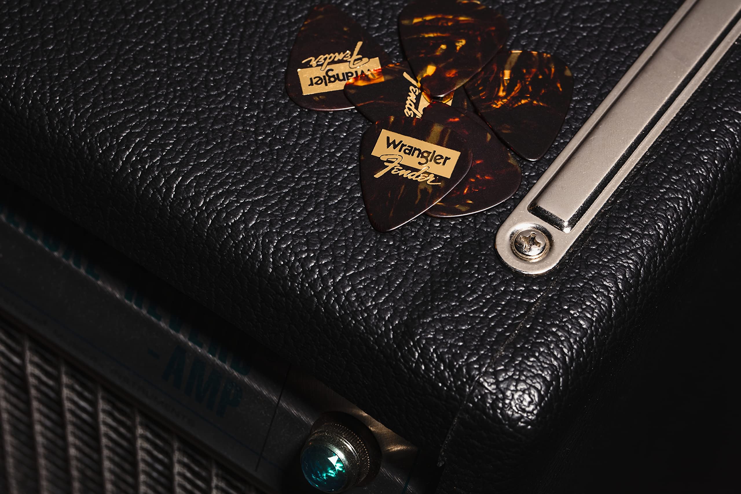 Fender Wrangler, 351 Shape, Tortoiseshell, (8) Guitar Picks (1980351040)