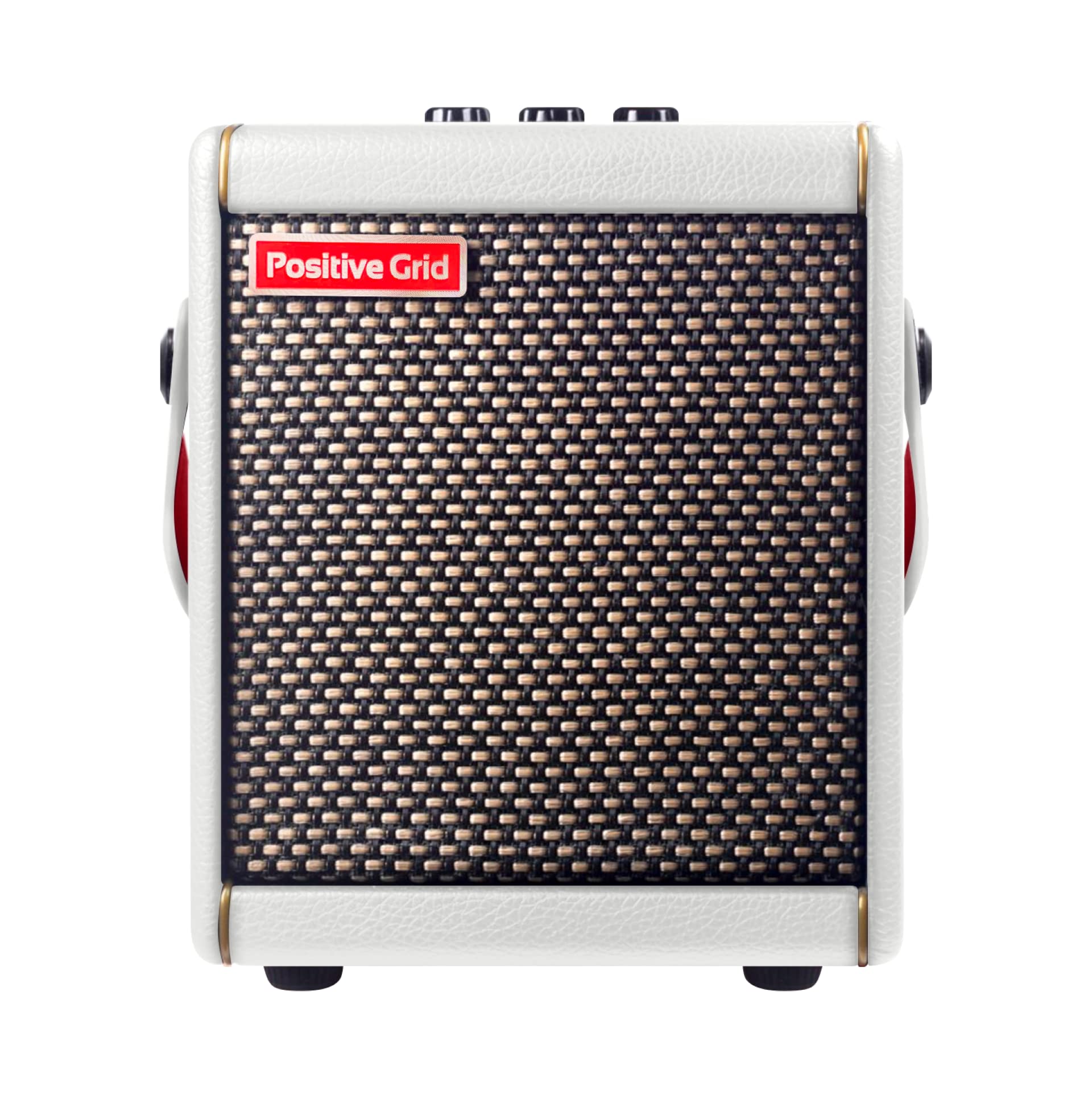 Positive Grid Spark Mini 10W Portable Smart Guitar Amp & Bluetooth Speaker with App for Playing Guitar at Home or Travel (Pearl)
