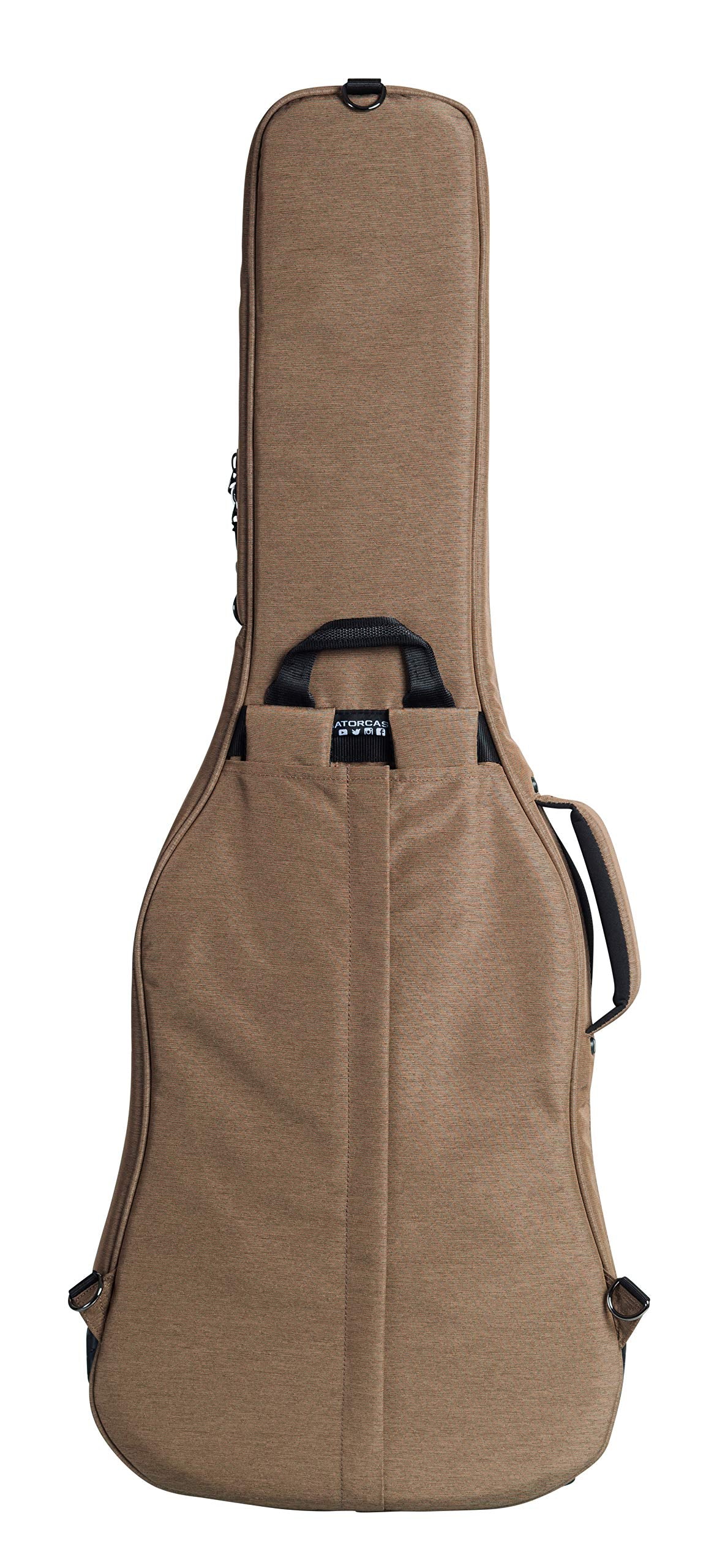 Gator Cases Transit Series Electric Guitar Gig Bag; Tan Exterior (GT-ELECTRIC-TAN)