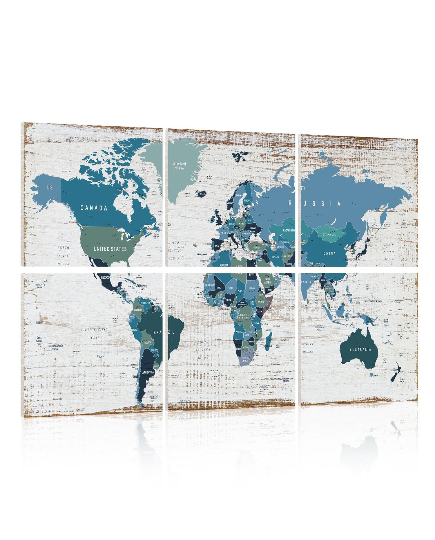 YPY Acoustic Panels Art Soundproof Panels: Vintage World Map Print Acoustic Panels Decorative Sound Absorbing Panels for Office 