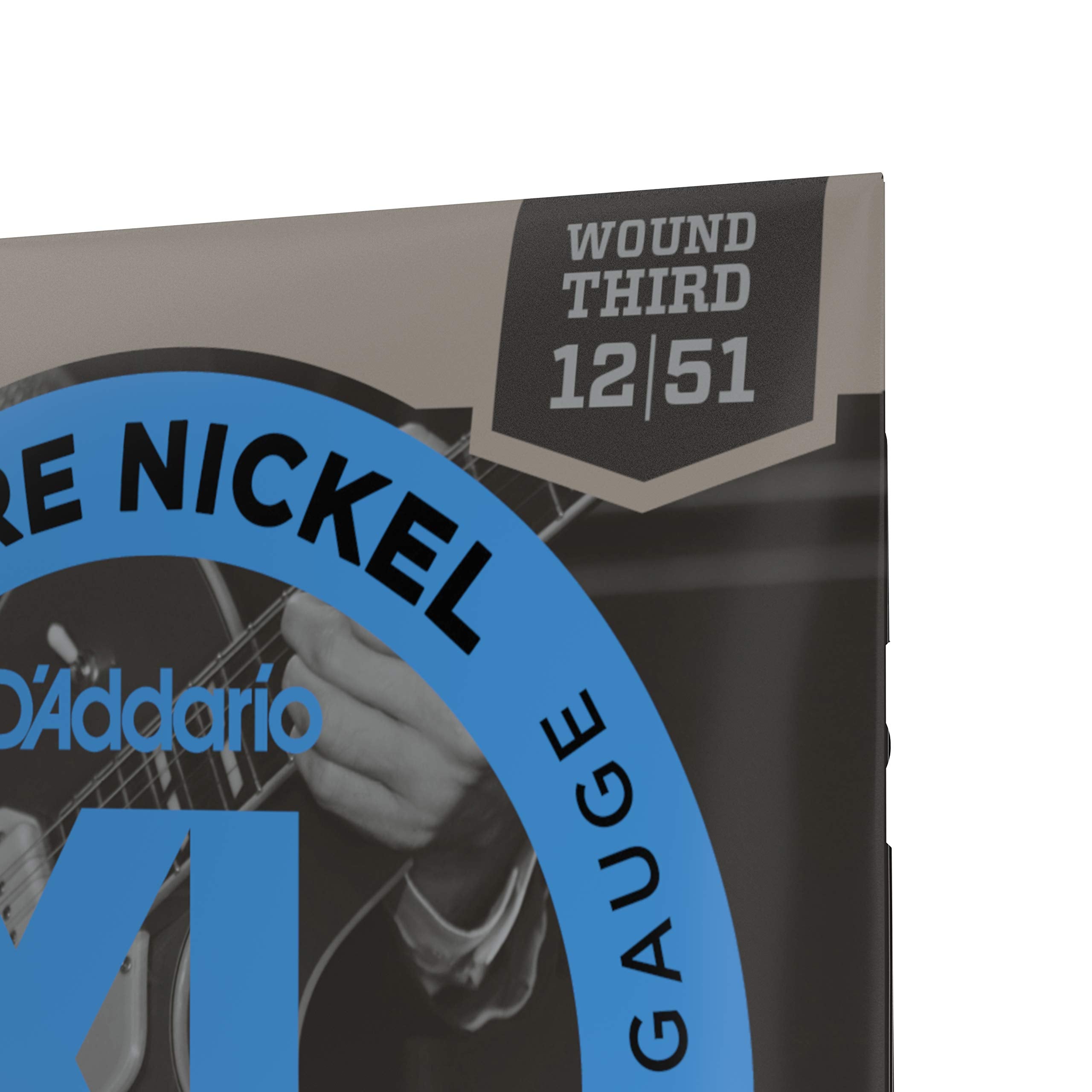 D'Addario Guitar Strings - XL Pure Nickel Electric Guitar Strings - Round Wound - Warm, Bright, Vintage Sound - EPN21 - Jazz Lig