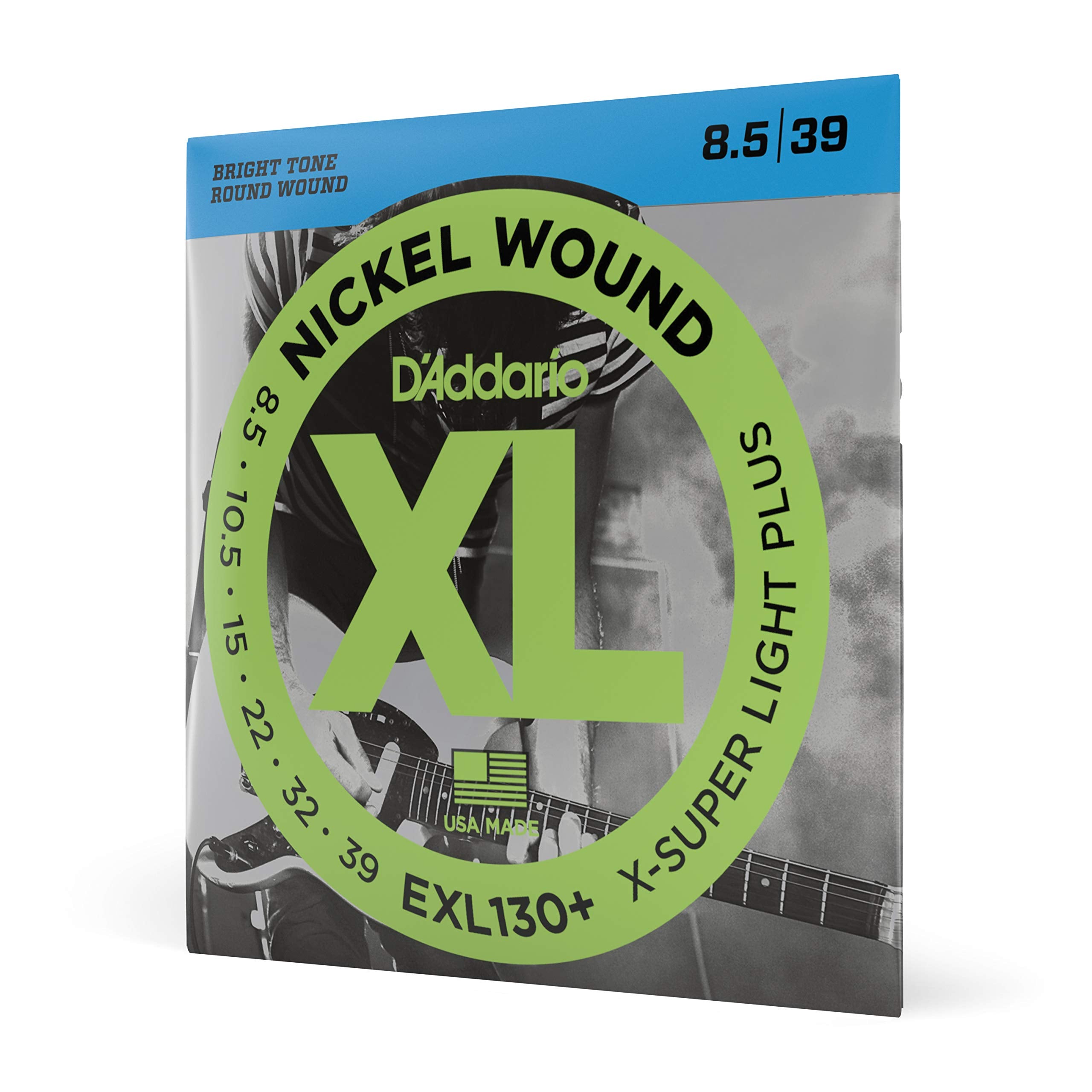 D'Addario Guitar Strings - Xl Nickel Electric Guitar Strings - Exl130+ - Perfect Intonation, Consistent Feel, Reliable Durabilit