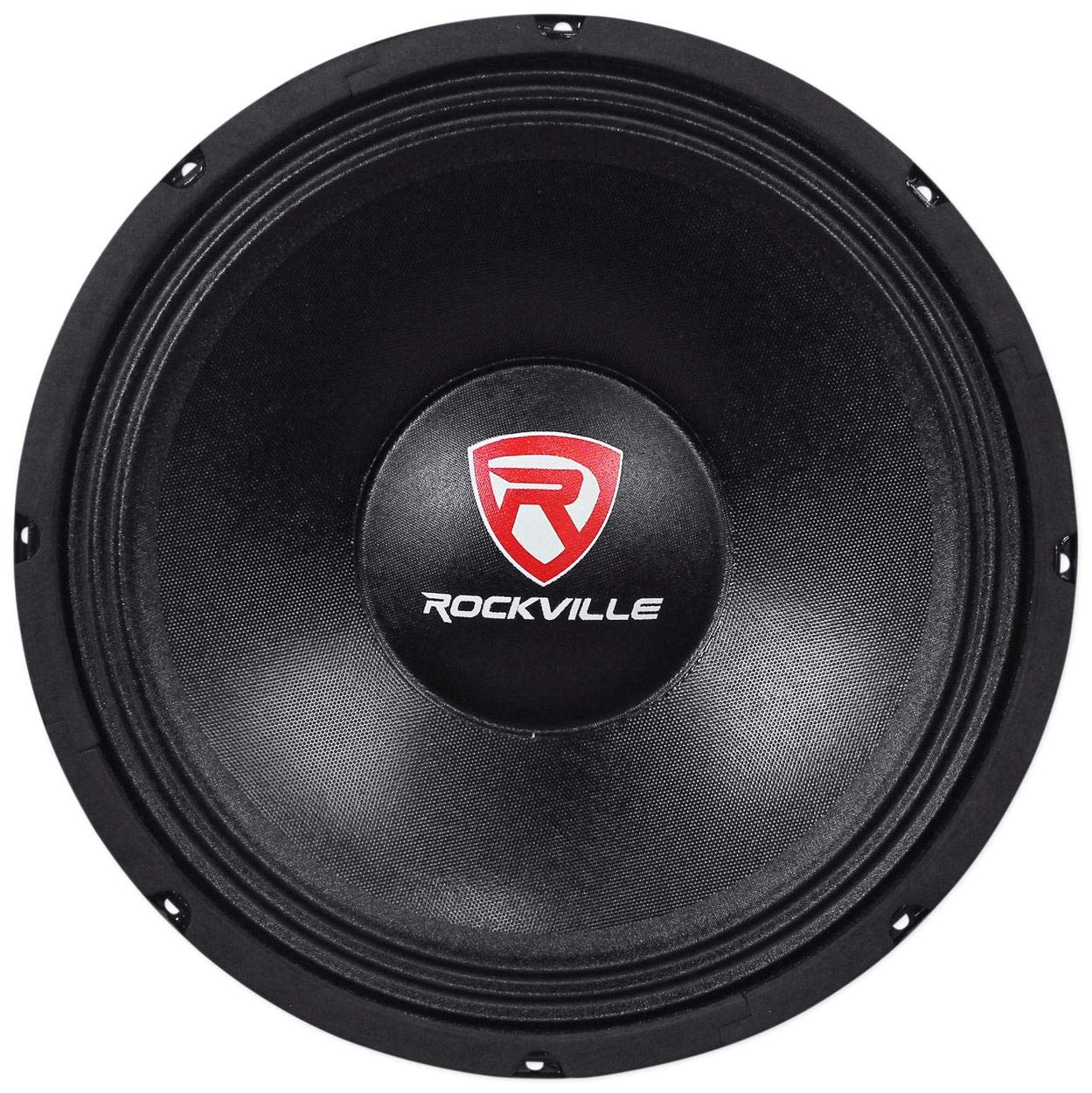Rockville RVP12W4 600W 12 Raw DJ PA Subwoofer 4 Ohm, Fiber Reinforced Cone, High Excursion, Deep Bass, for Live Performances and