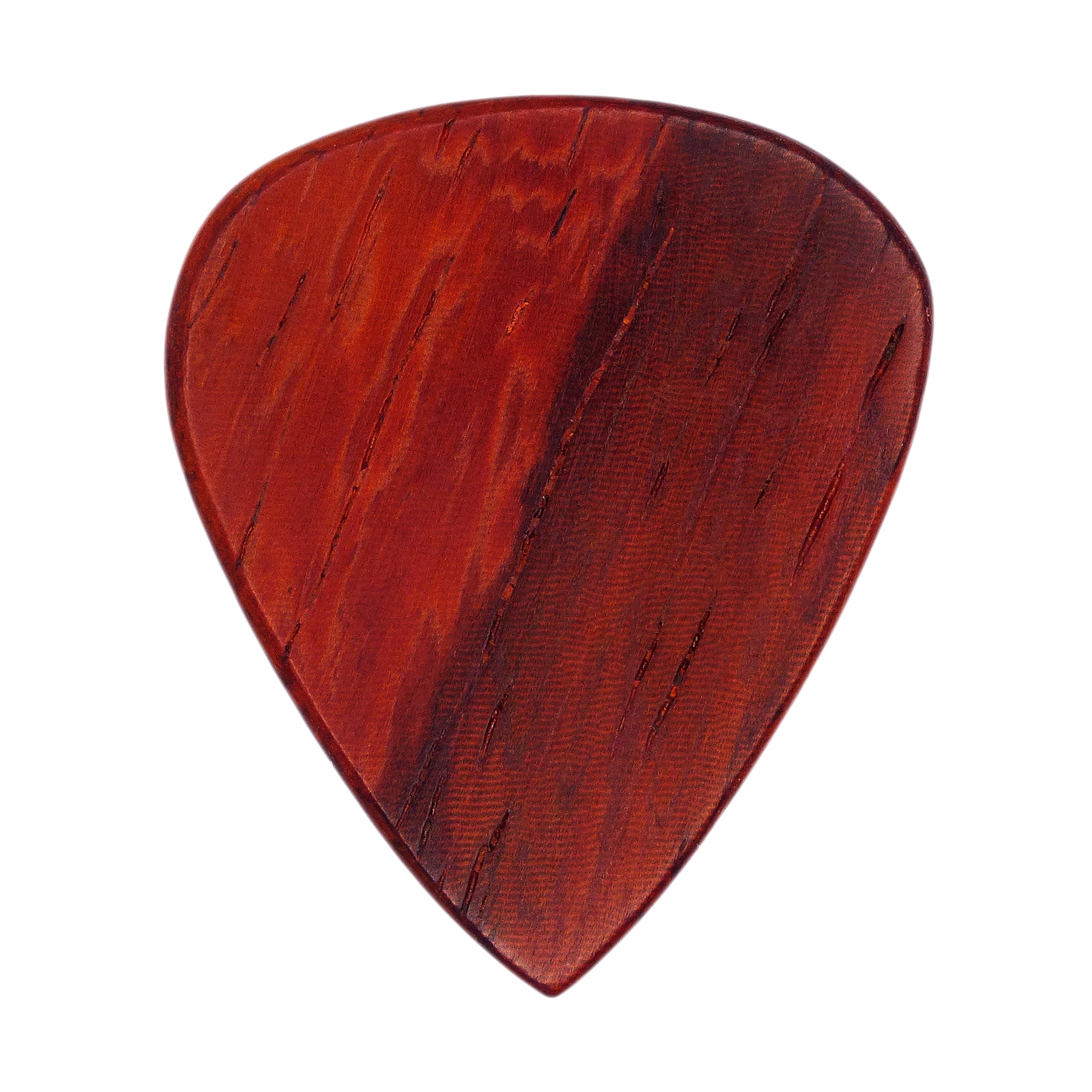 Padauk Wood Guitar Or Bass Pick - 1.5 Mm Heavy Gauge - 351 Shape - Natural Finish Handmade Specialty Exotic Plectrum - 1 Pack Ne