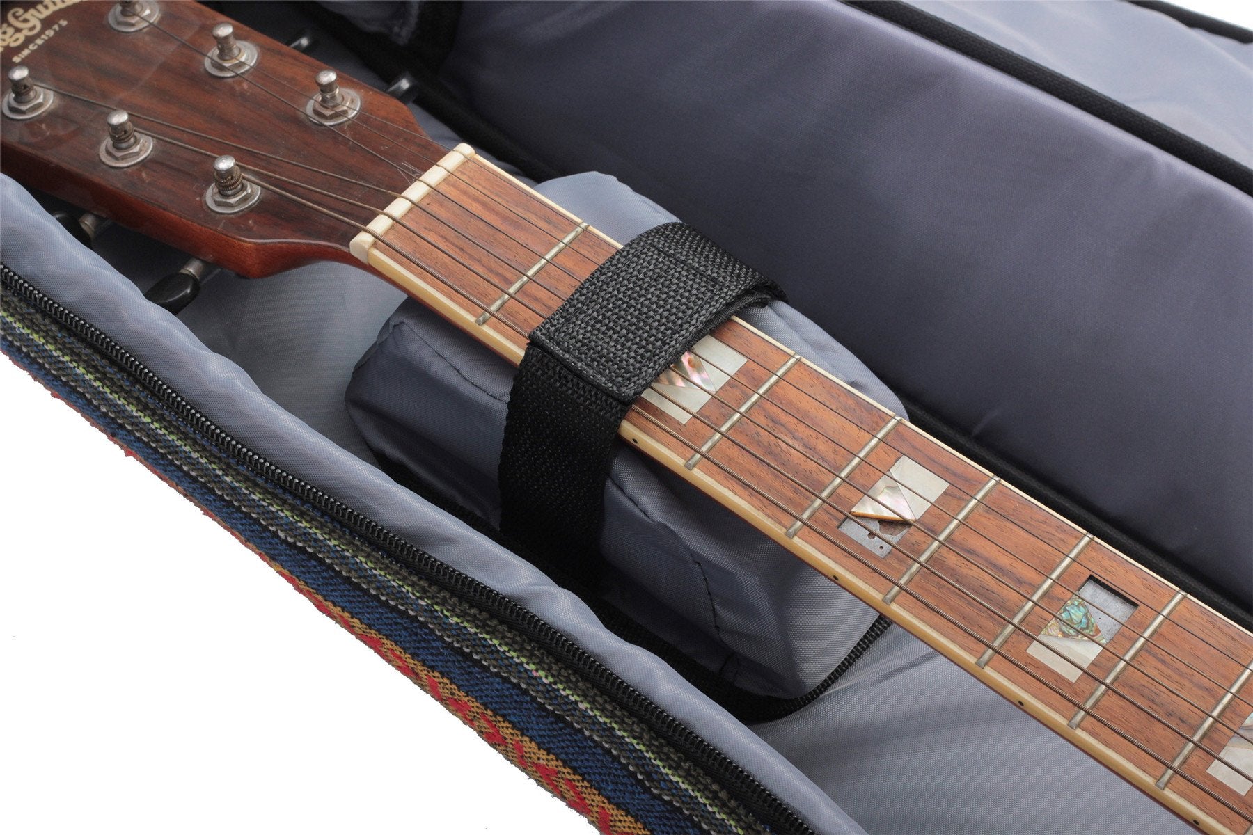 Glenmi Bohemian Acoustic Guitar Case for Girls,Soft Foam Padded 40 41 Inch Guitar Gig Bag Backpack with Neck Protector Pillow Pa