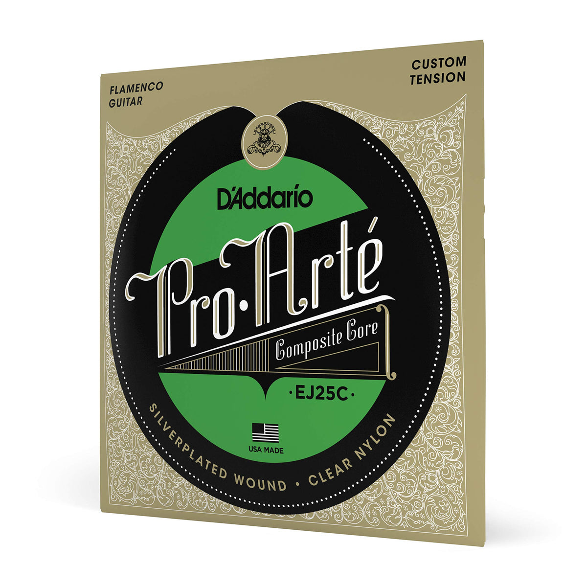 D'Addario Guitar Strings - Pro-Arte Classical Guitar Strings - Ej25C Flamenco Guitar Strings - Nylon Guitar Strings - Silver Pla