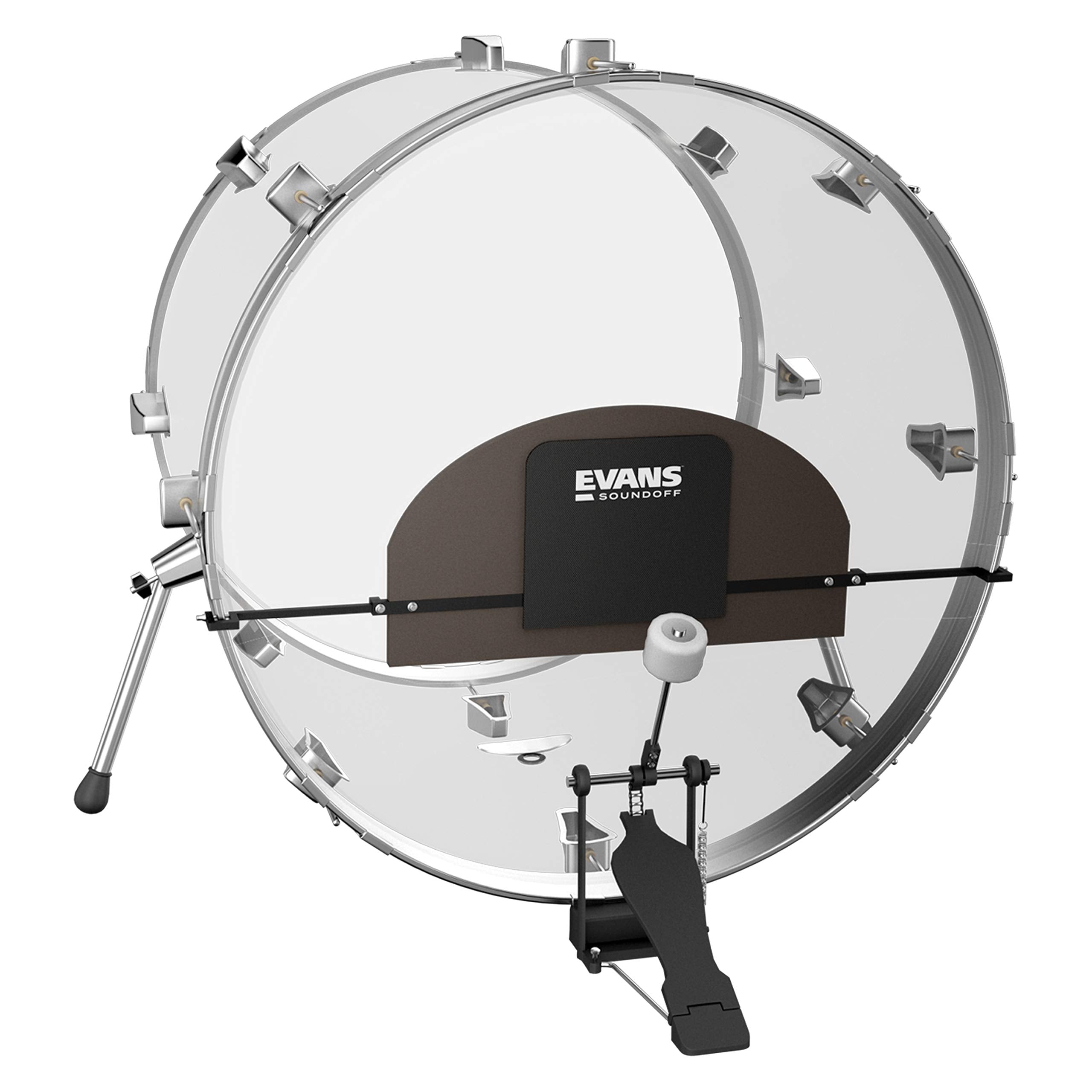 Evans Soundoff Drum Mute Pads - Drum Pads for Acoustic Drum Sets - Drum Mutes Pack - For Bass Drums - Great for Silencing Drum K