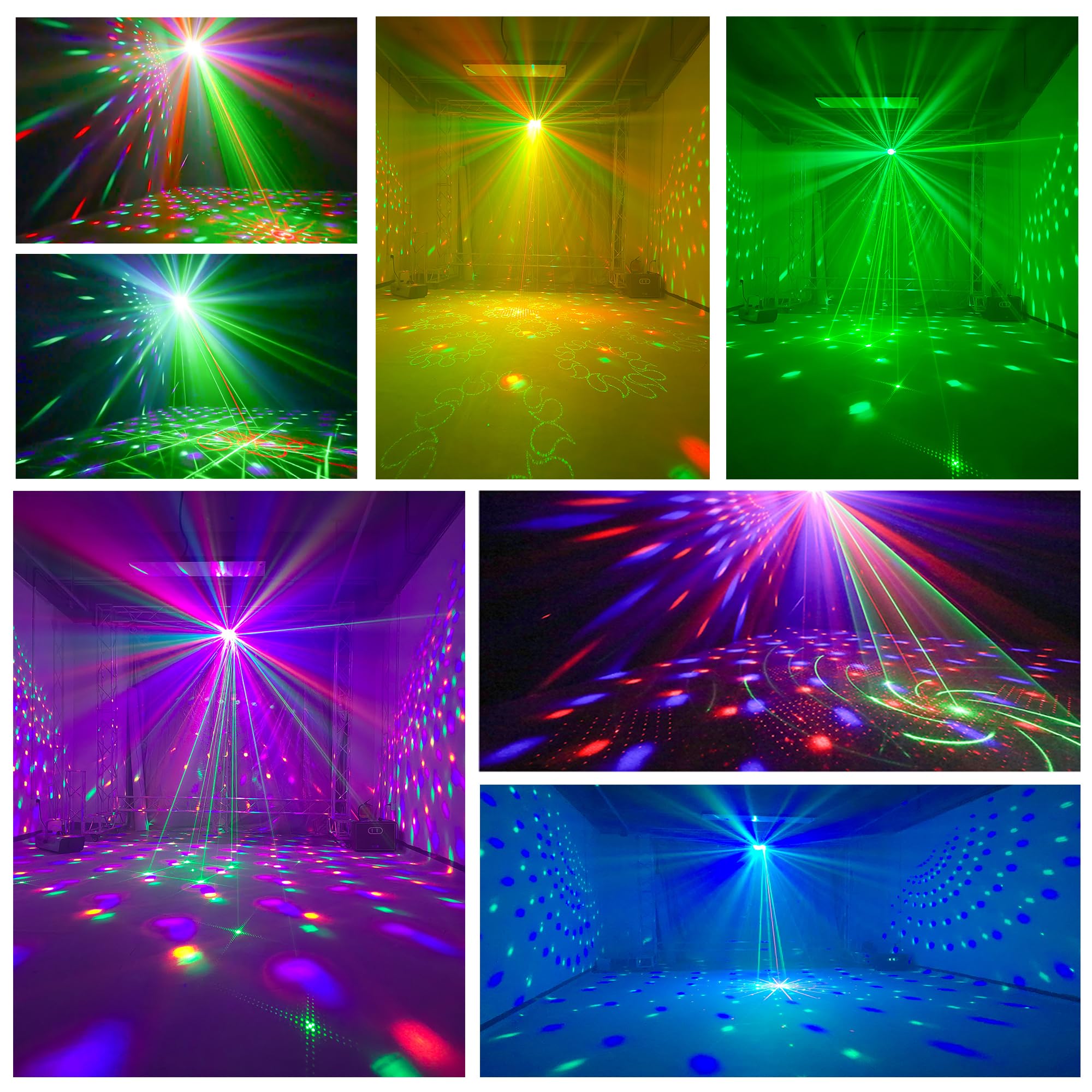 Party Lights Disco Ball Light, LED Stage Strobe Lights Sound Activated with Remote for Christmas Club Bar Pub DJ Parties Holiday
