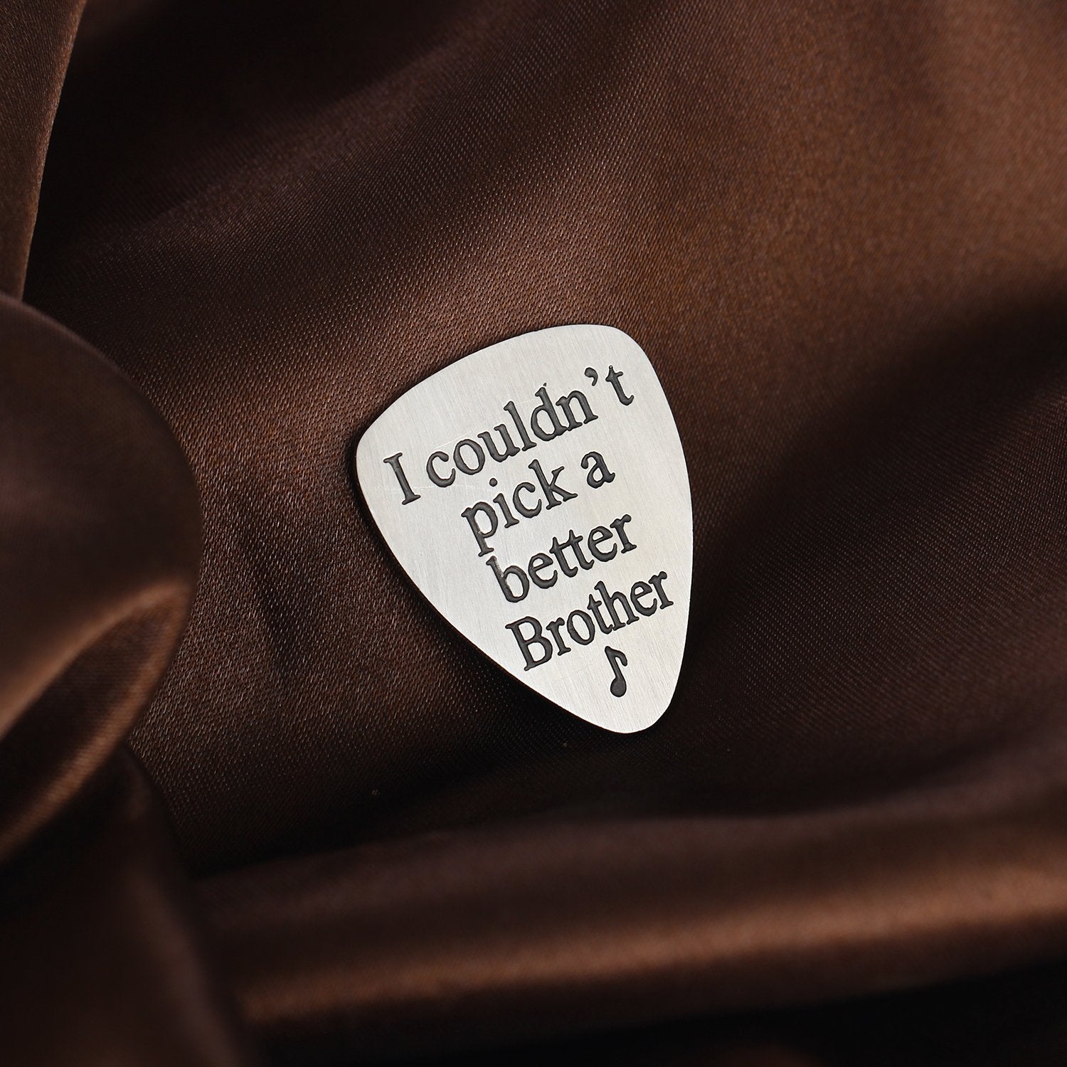 I Couldnt Pick A Better Brother Musical Guitar Pick Men Jewelry Gift for Brother