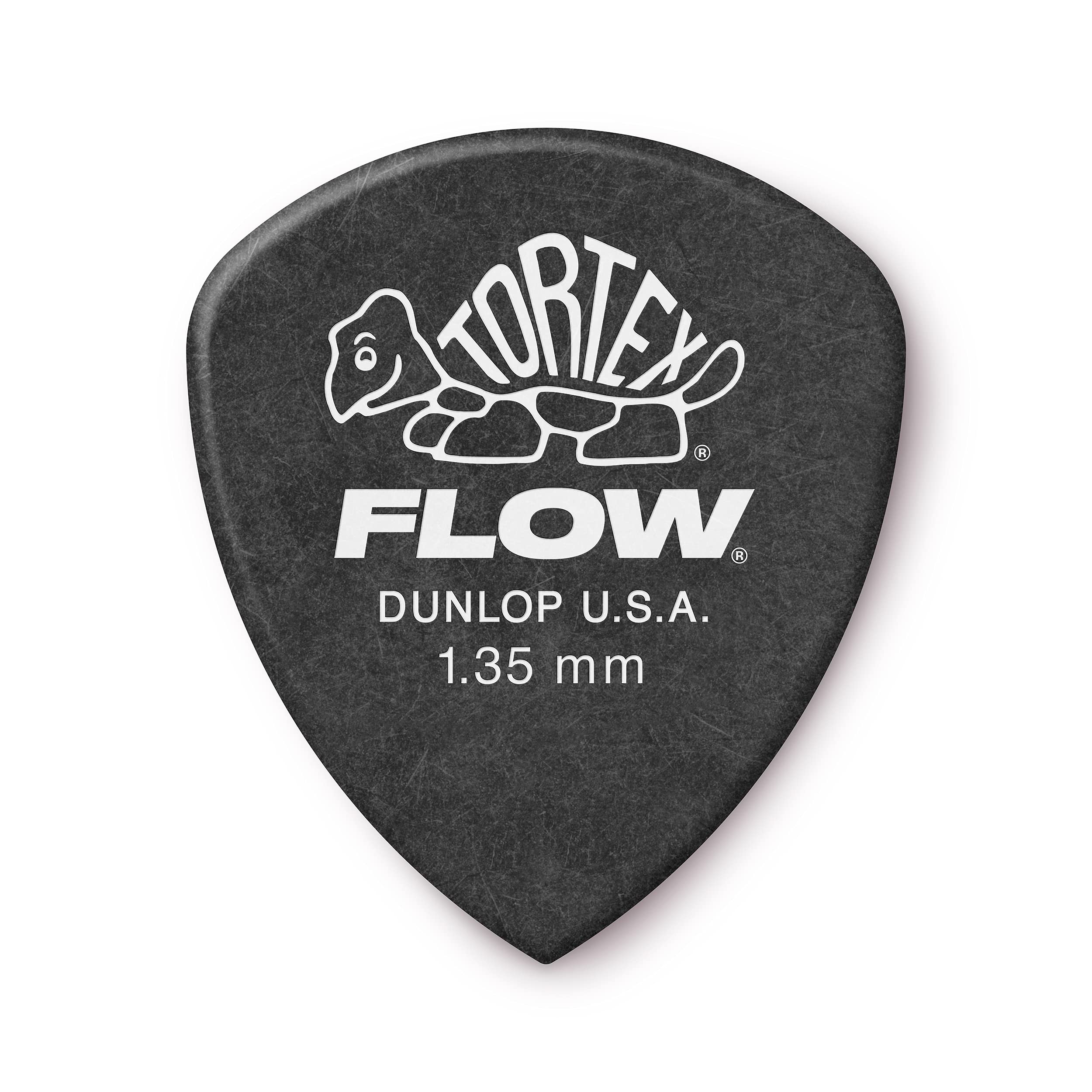 Dunlop Tortex Flow Standard 1.35Mm Guitar Picks, Black