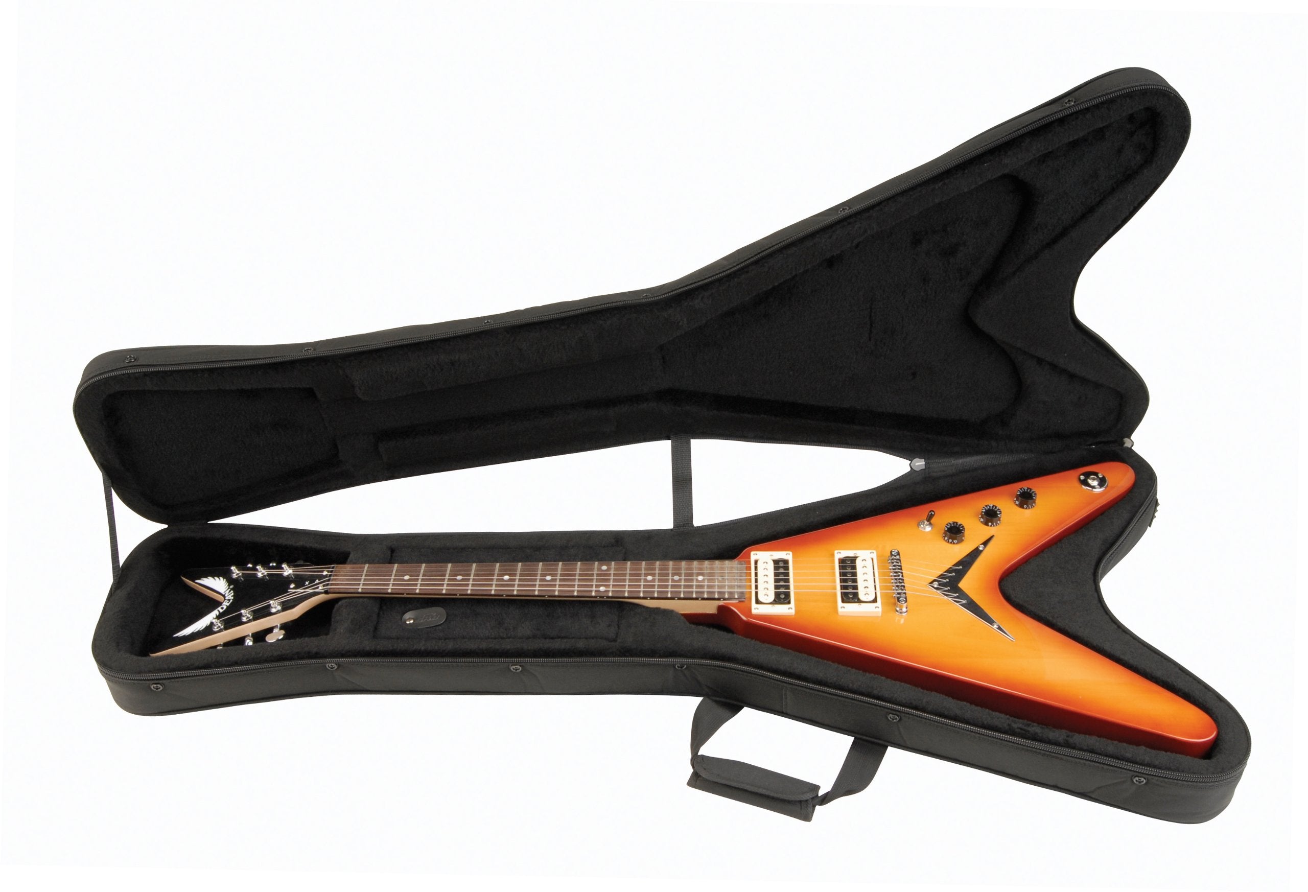 SKB Cases 1SKB-SC58 Flying V Soft Guitar Case with Nylon Exterior and EPS Foam Interior