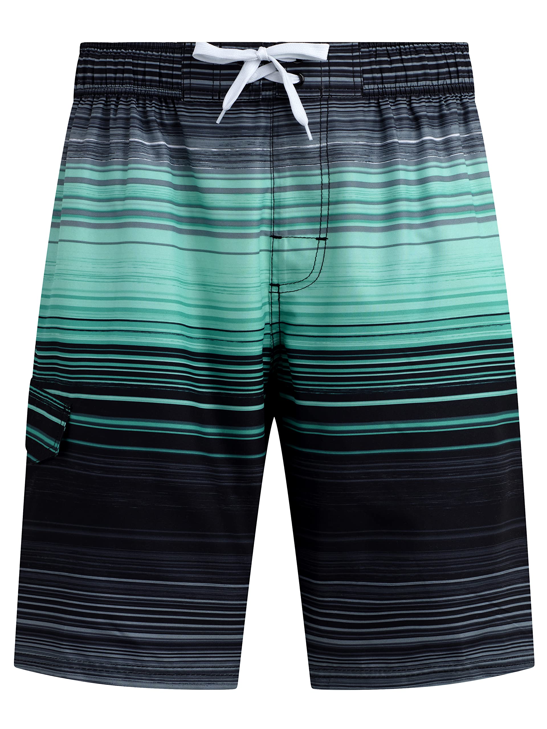Kanu Surf Mens Standard Infinite Swim Trunks (Regular  Extended Sizes), Surfline Blackgreen, Medium
