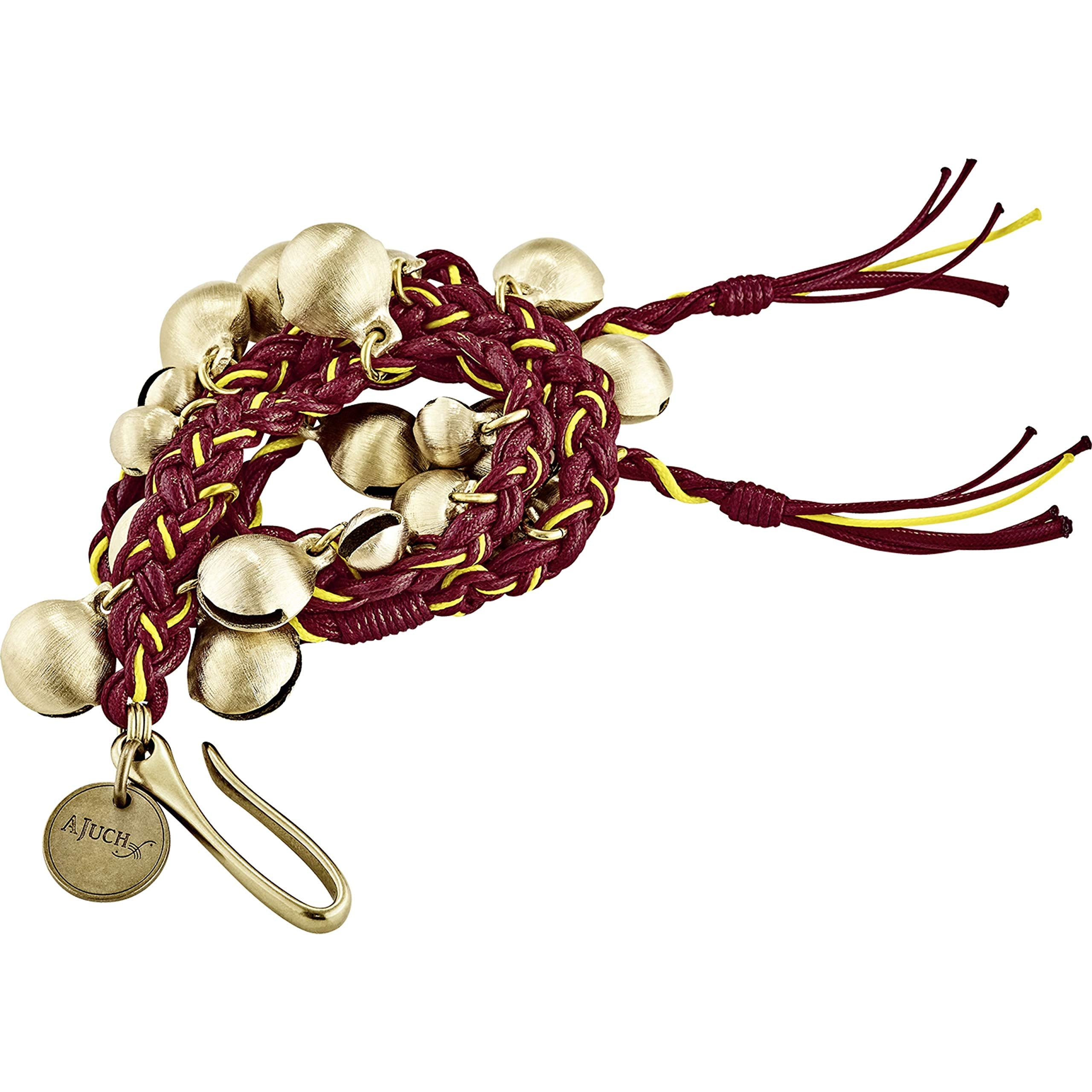 Meinl Percussion Ajuch Brass Bells, Large Size for Low Pitch - Hand Tied Rope - Place on Any Hihat or Cymbal Stand for Light Jin
