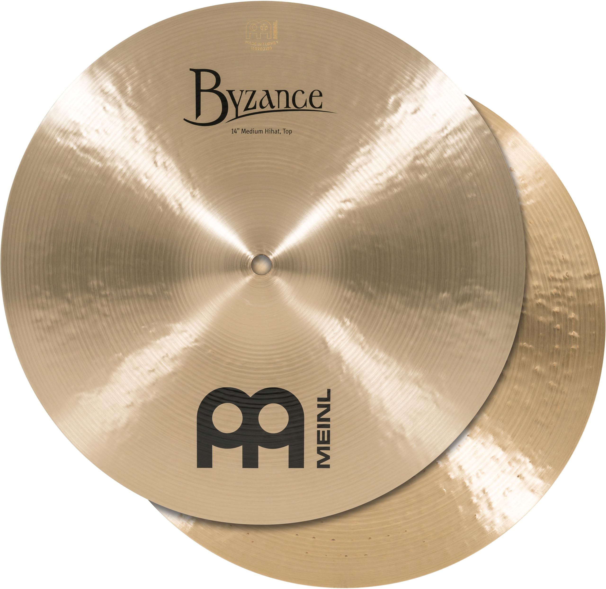 Meinl Cymbals B14MH Byzance 14-Inch Traditional Medium Hi-Hat Cymbal Pair (VIDEO)