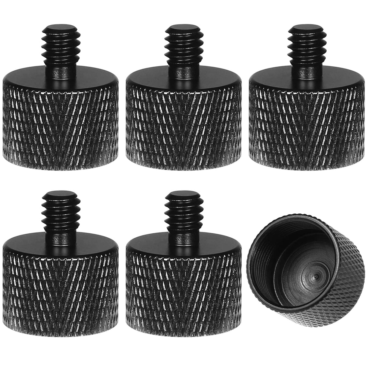Mic Stand Adapter 5/8''-27 Female To 1/4''-20 Male For Camera Monitor Tripod Thread Adapter Conversion Connector Screw Adapter F