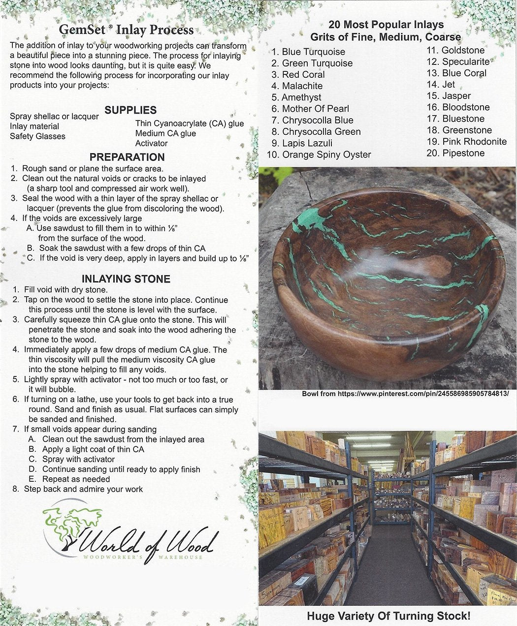 Jet; Pure & Natural: by World of Wood- Crushed Inlay Stone Perfect for Wood Inlay, Jewelry, Art, and More (Medium Consistency) (