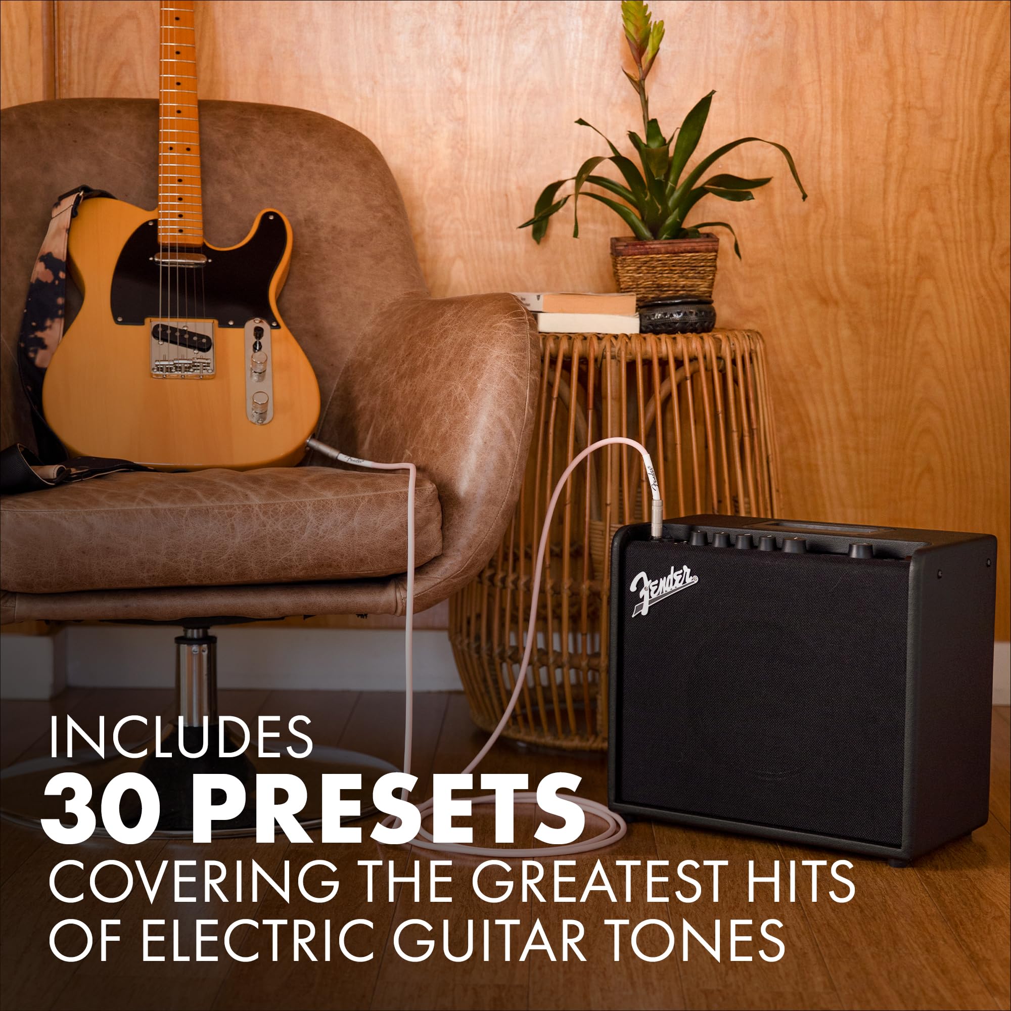 Fender Mustang LT25 Guitar Amp, 25-Watt Combo Amp, with 2-Year Warranty, 30 Preset Effects with USB Audio Interface for Recordin