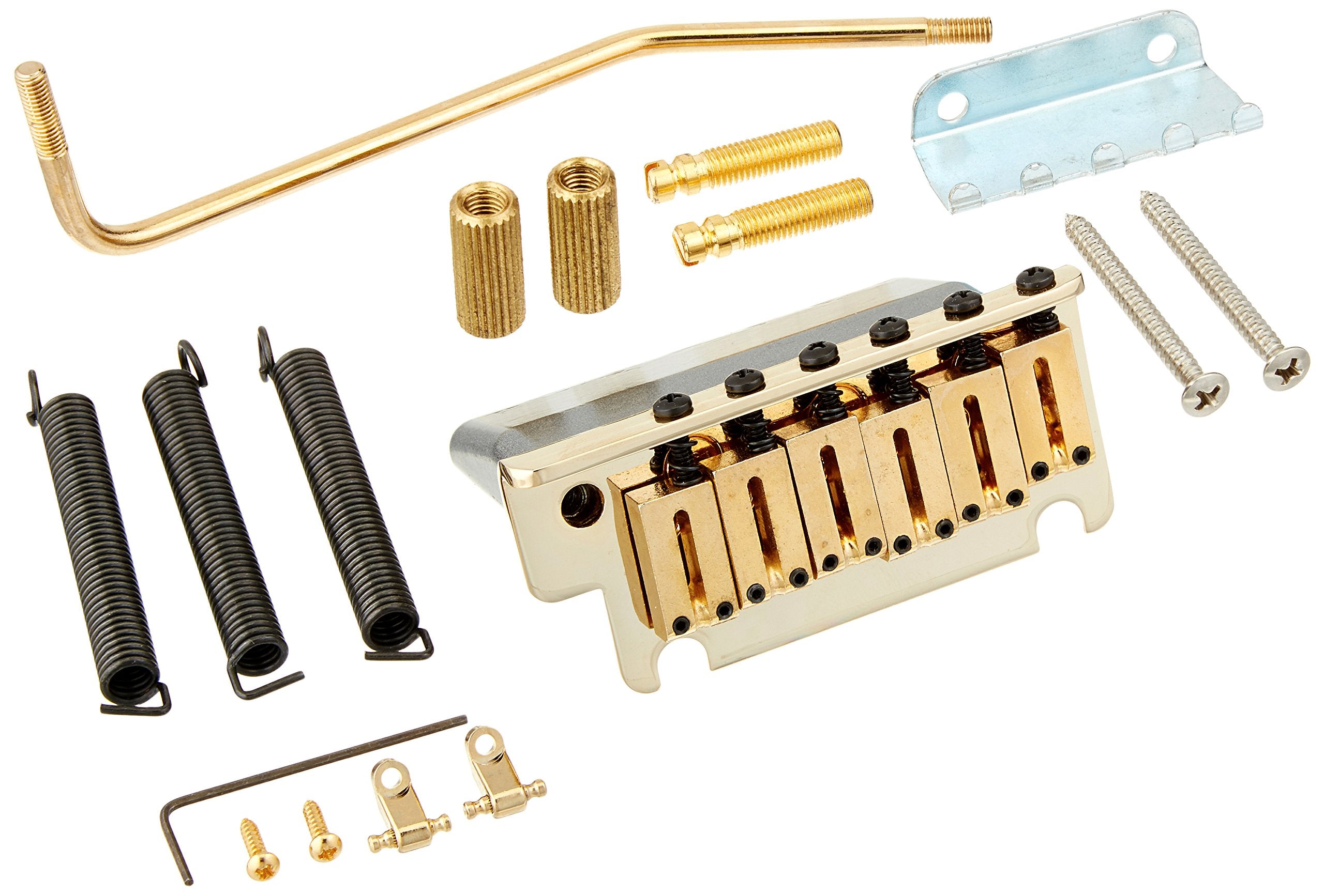 Fender Electric Guitar Bridge American Series Stratocaster Tremolo Bridge Assembly - Gold