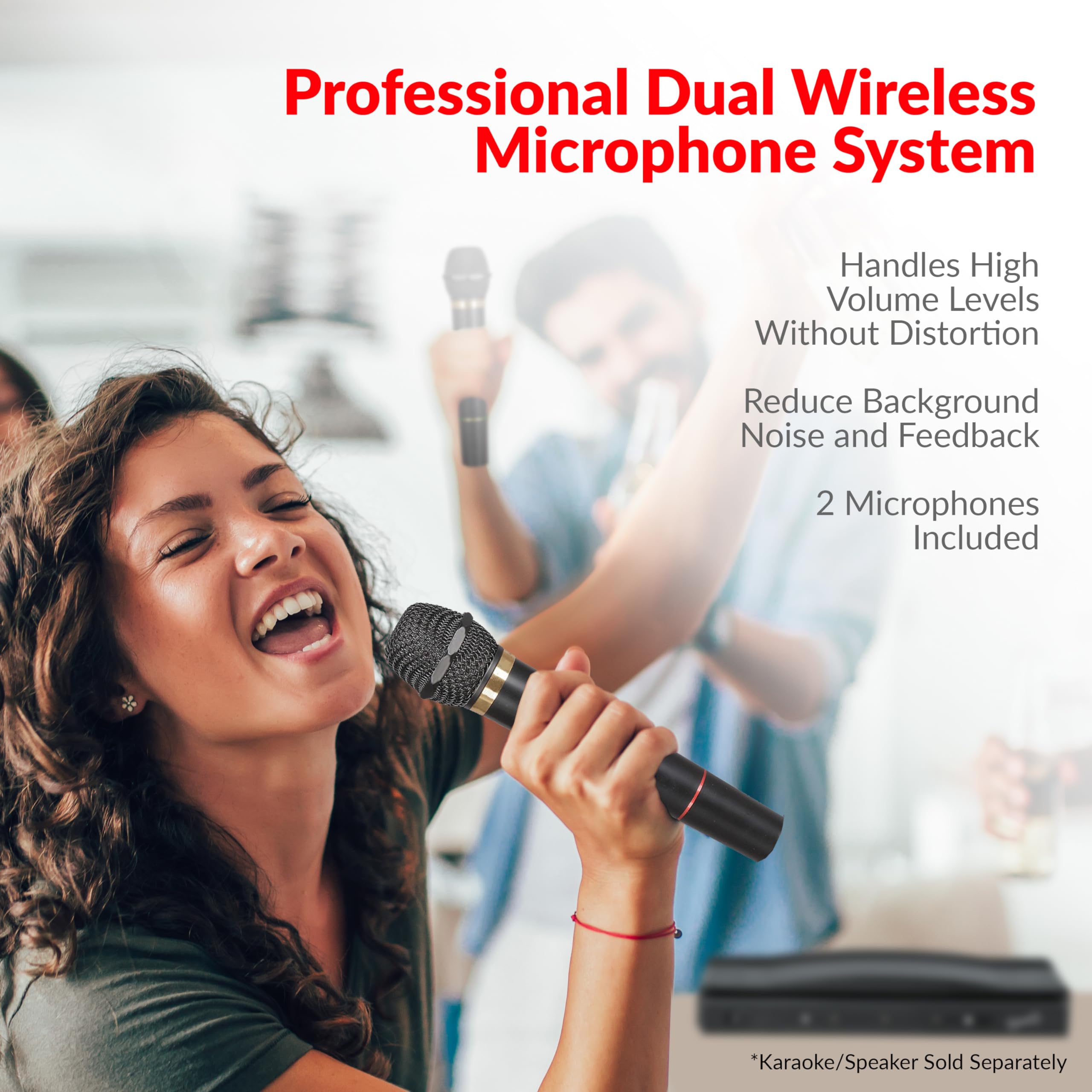 Supersonic SC-900 Professional Wireless Dual Microphone System Kit