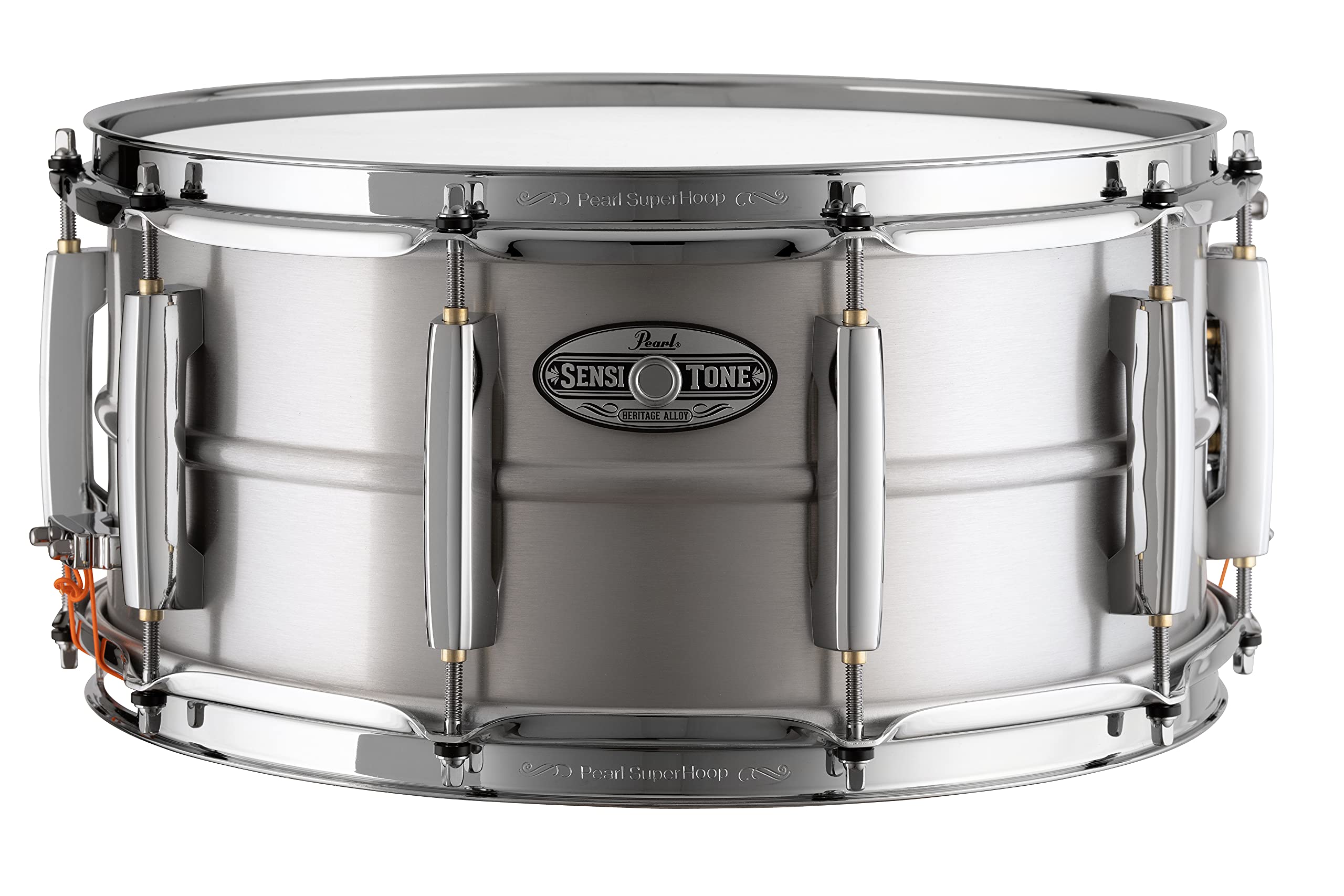 Pearl 14x6.5 SensiTone Heritage Alloy Aluminum Snare Drum with Beaded Shell, 2.3mm Triple-Flanged Hoops, and 10 arched CL Lugs